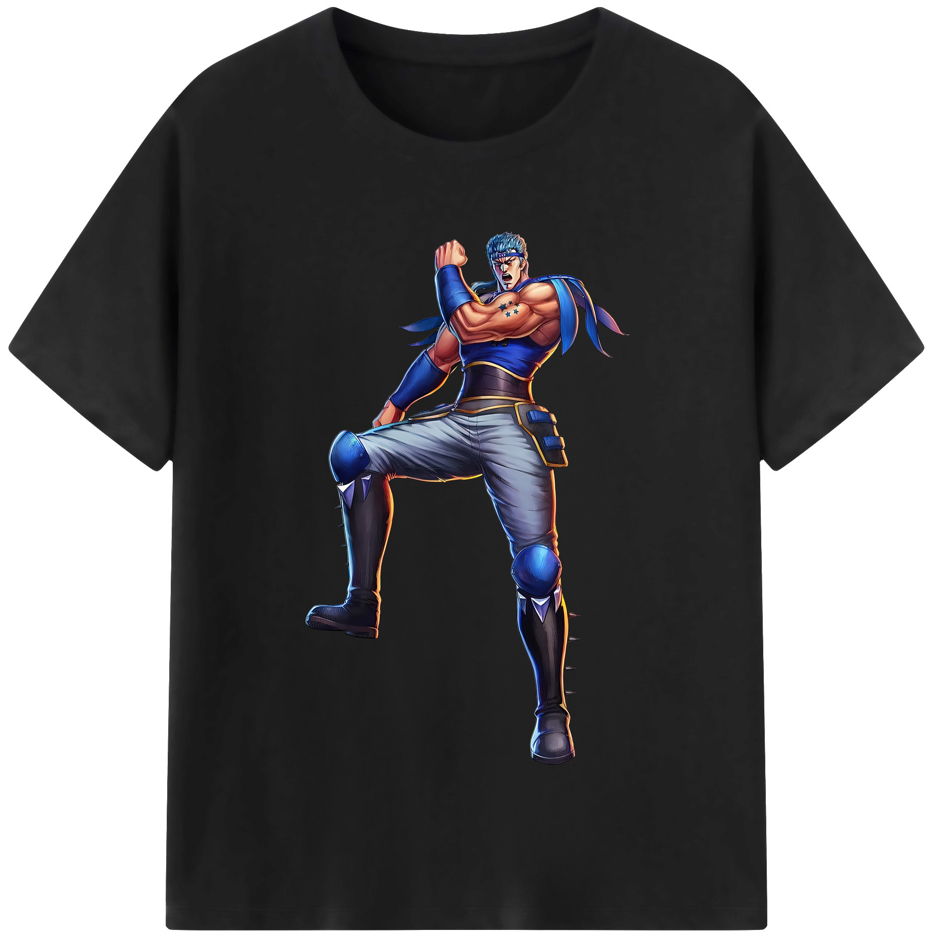 （画像用） 北斗の拳 Fist of the North Star レディースカジュアルプリントTシャツ（綿100％）