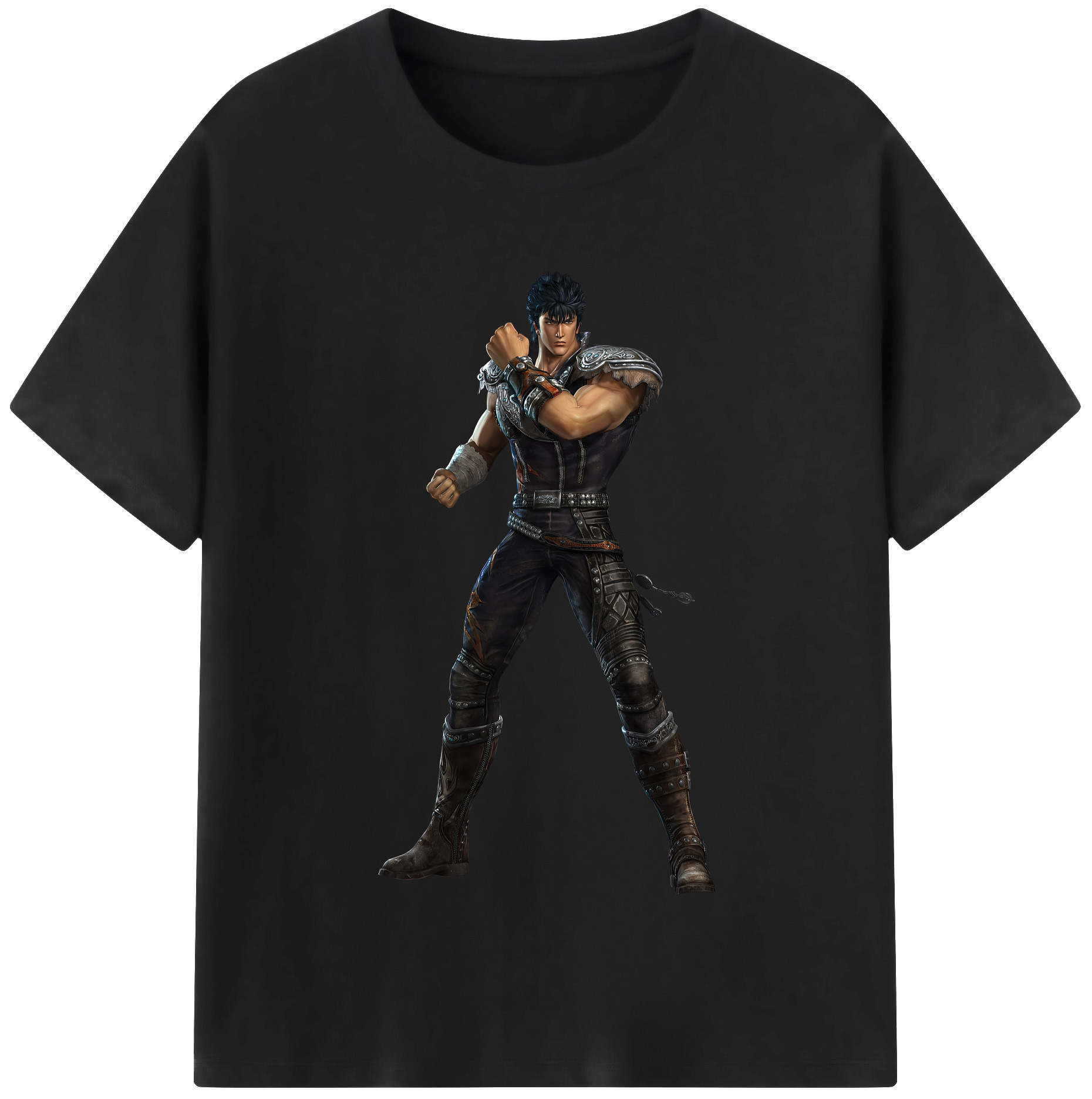 （画像用） 北斗の拳 Fist of the North Star レディースカジュアルプリントTシャツ（綿100％）
