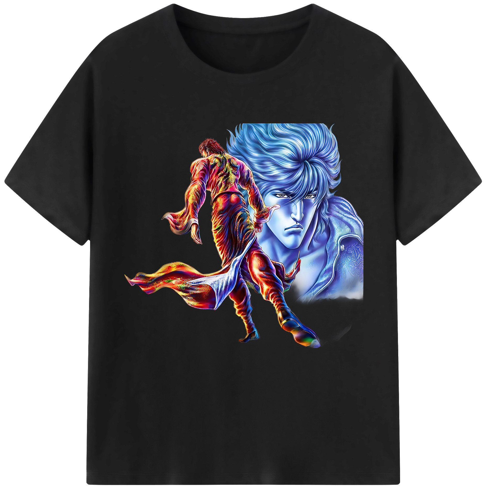 （画像用） 北斗の拳 Fist of the North Star レディースカジュアルプリントTシャツ（綿100％）