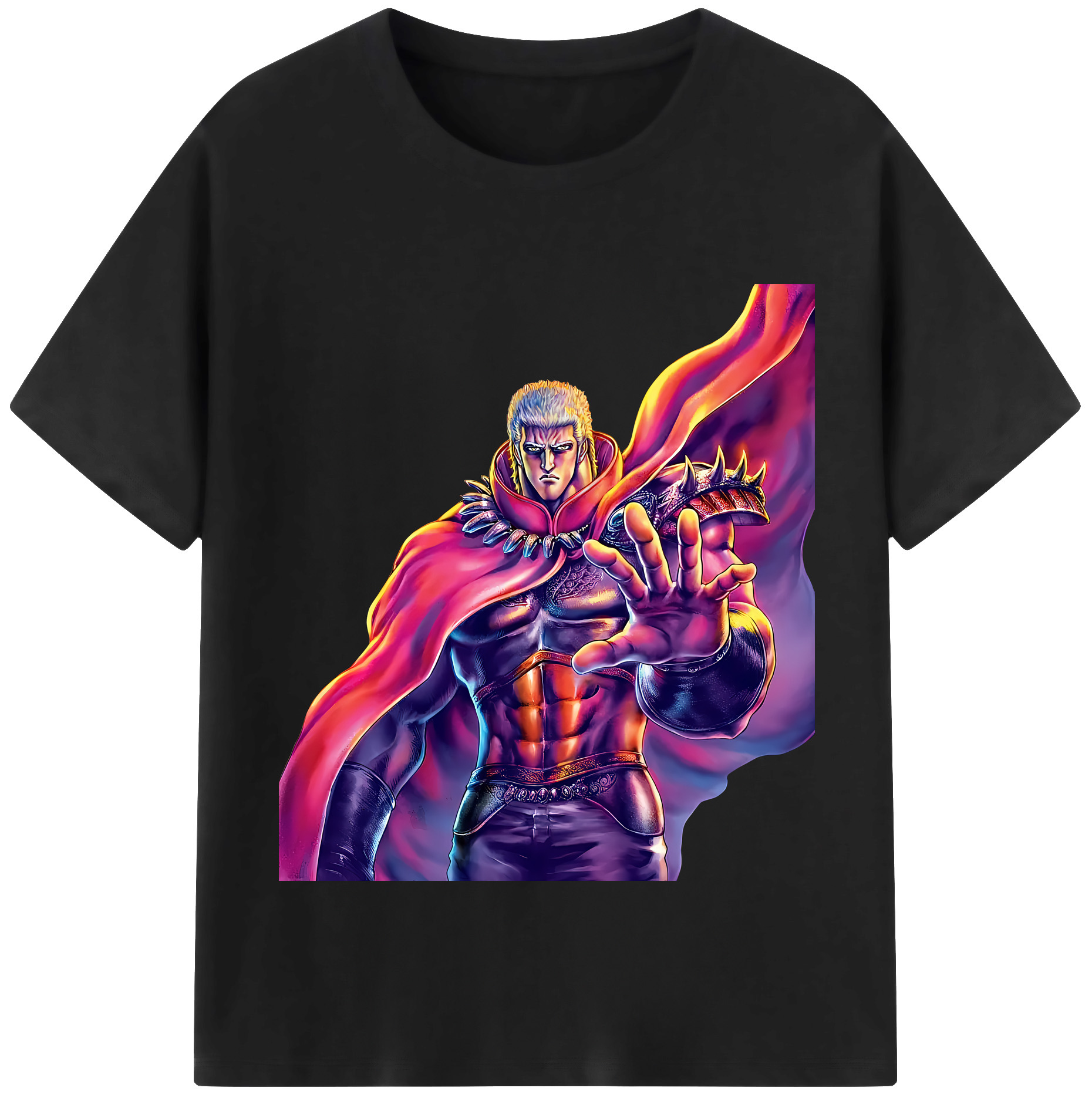（画像用） 北斗の拳 Fist of the North Star レディースカジュアルプリントTシャツ（綿100％）
