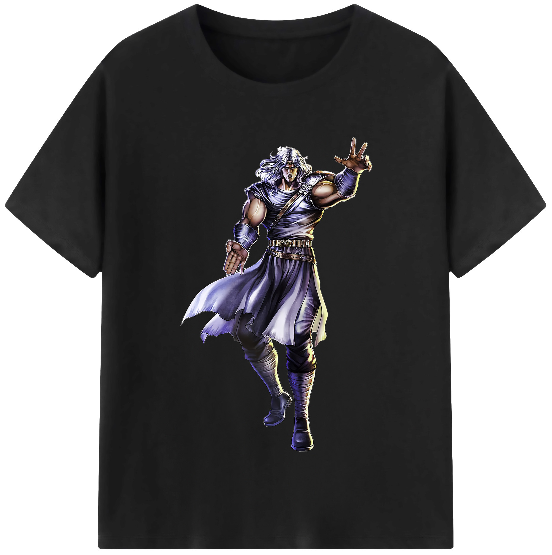（画像用） 北斗の拳 Fist of the North Star レディースカジュアルプリントTシャツ（綿100％）