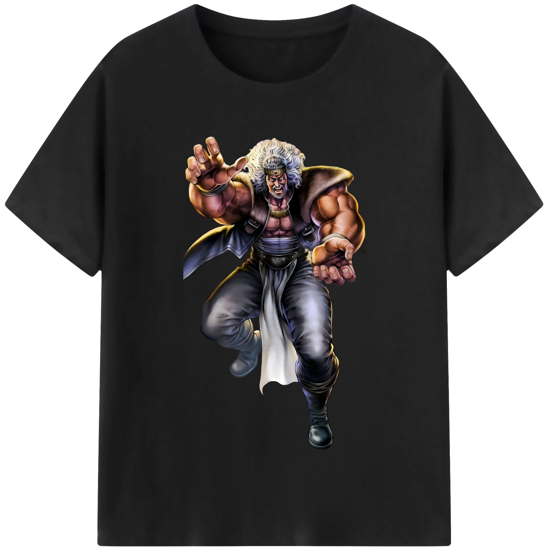 （画像用） 北斗の拳 Fist of the North Star レディースカジュアルプリントTシャツ（綿100％）
