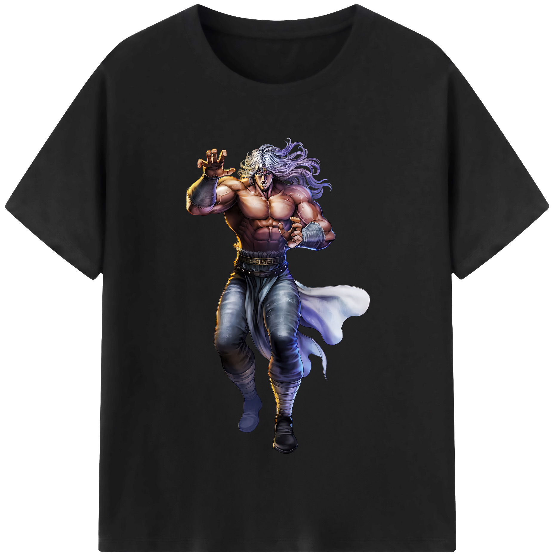 （画像用） 北斗の拳 Fist of the North Star レディースカジュアルプリントTシャツ（綿100％）