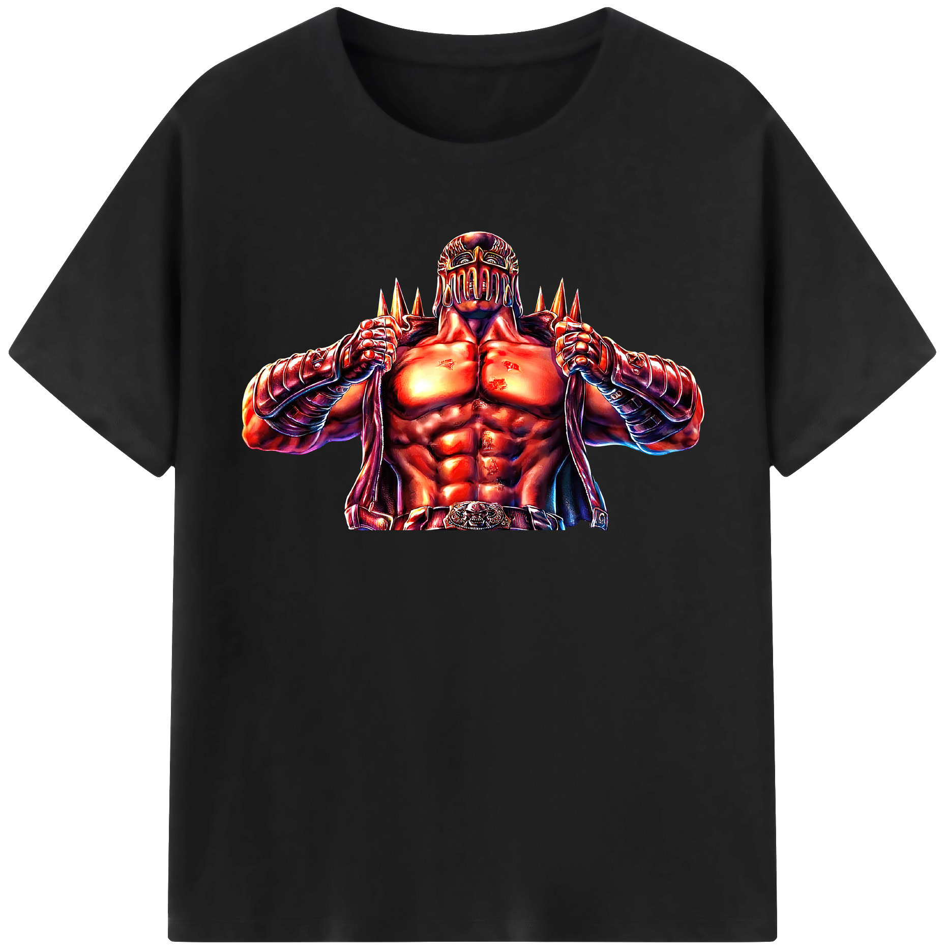 （画像用） 北斗の拳 Fist of the North Star レディースカジュアルプリントTシャツ（綿100％）