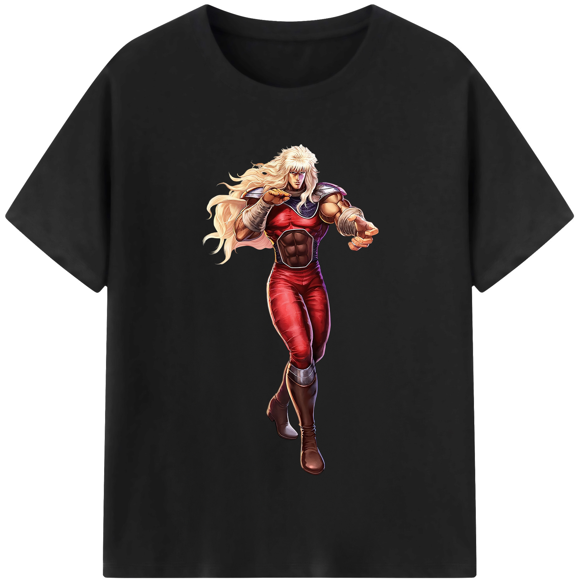 （画像用） 北斗の拳 Fist of the North Star レディースカジュアルプリントTシャツ（綿100％）