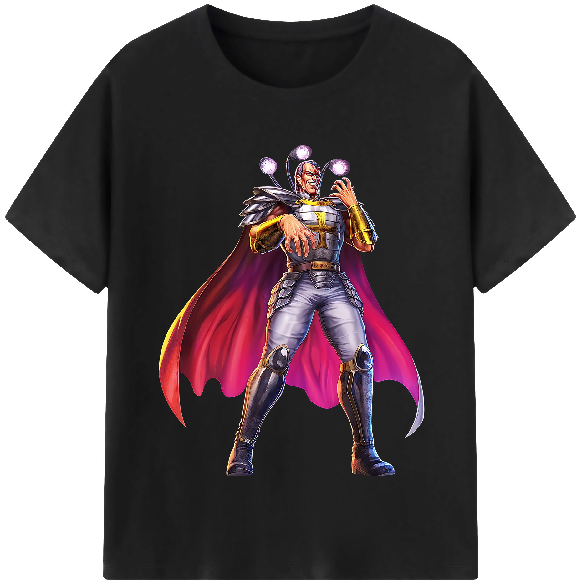 （画像用） 北斗の拳 Fist of the North Star レディースカジュアルプリントTシャツ（綿100％）