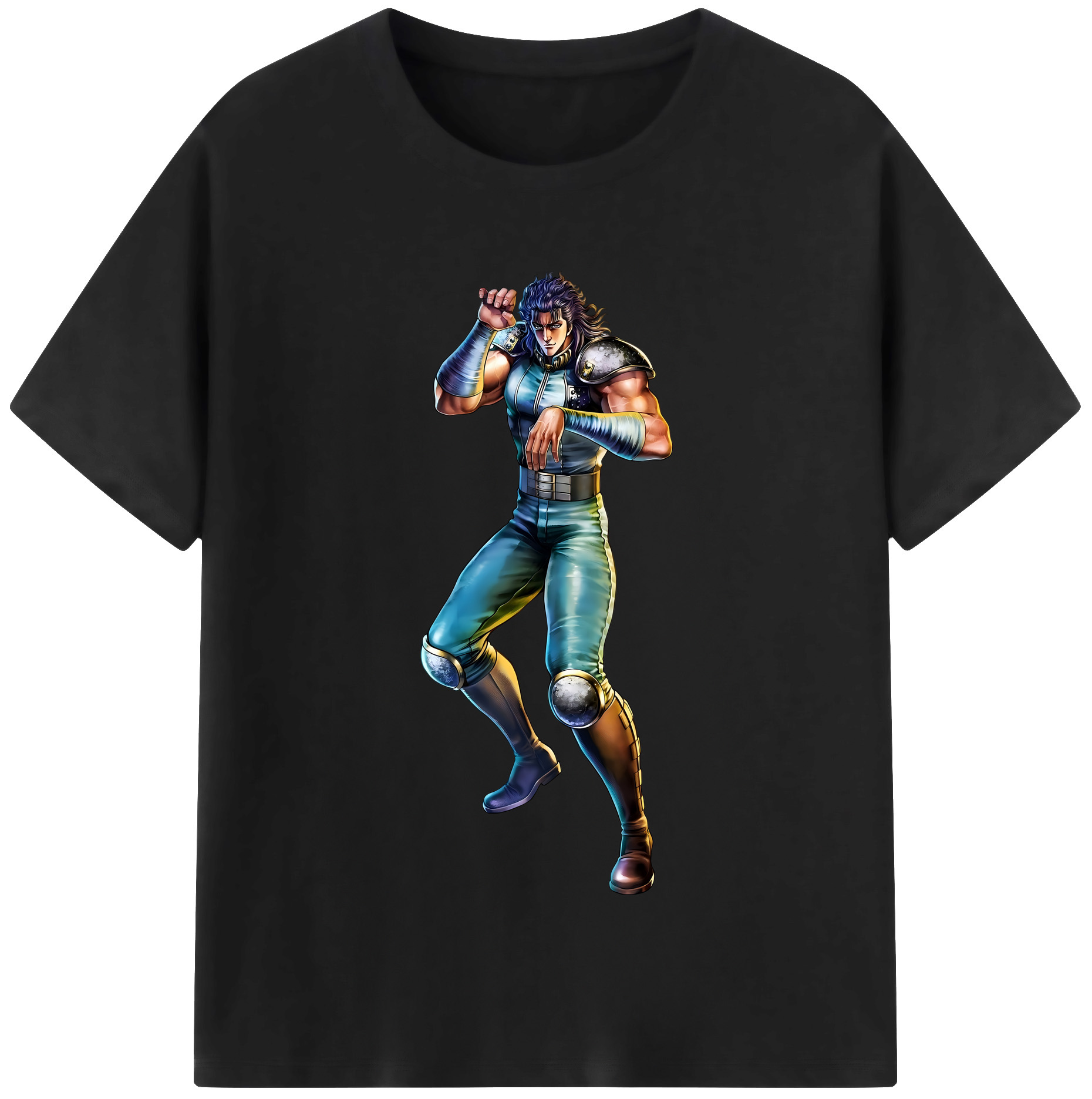 （画像用） 北斗の拳 Fist of the North Star レディースカジュアルプリントTシャツ（綿100％）