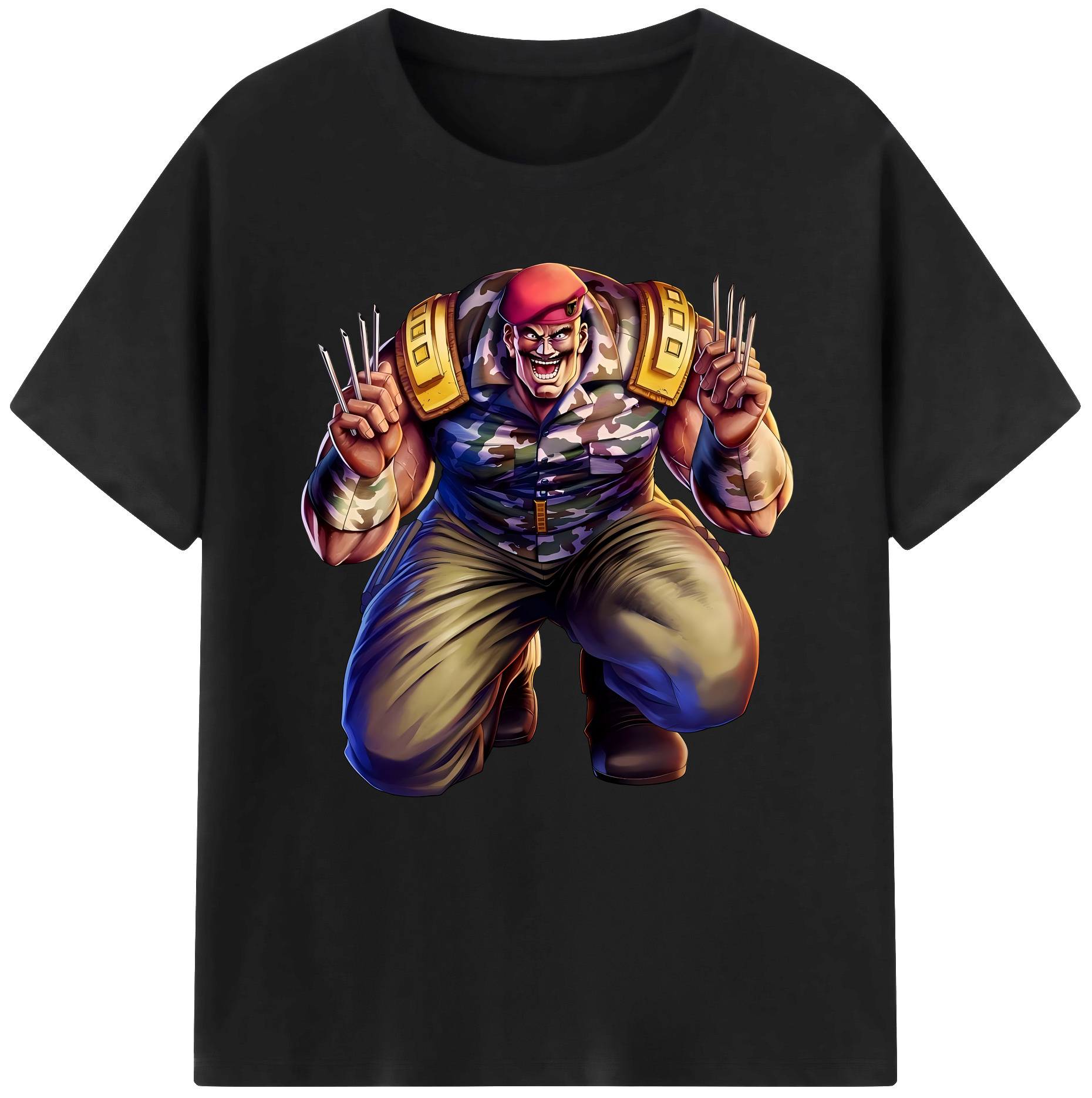 （画像用） 北斗の拳 Fist of the North Star レディースカジュアルプリントTシャツ（綿100％）