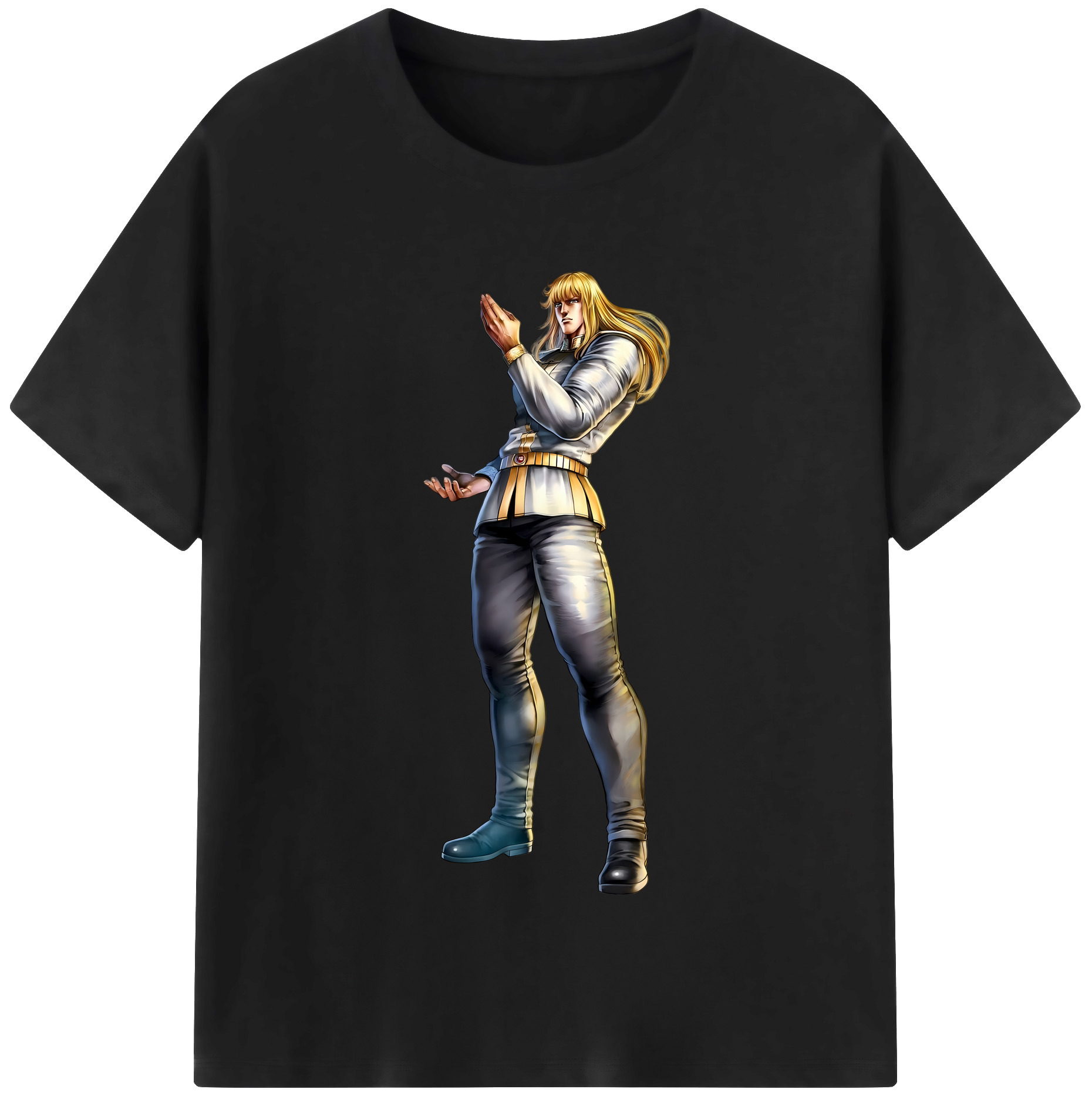 （画像用） 北斗の拳 Fist of the North Star レディースカジュアルプリントTシャツ（綿100％）