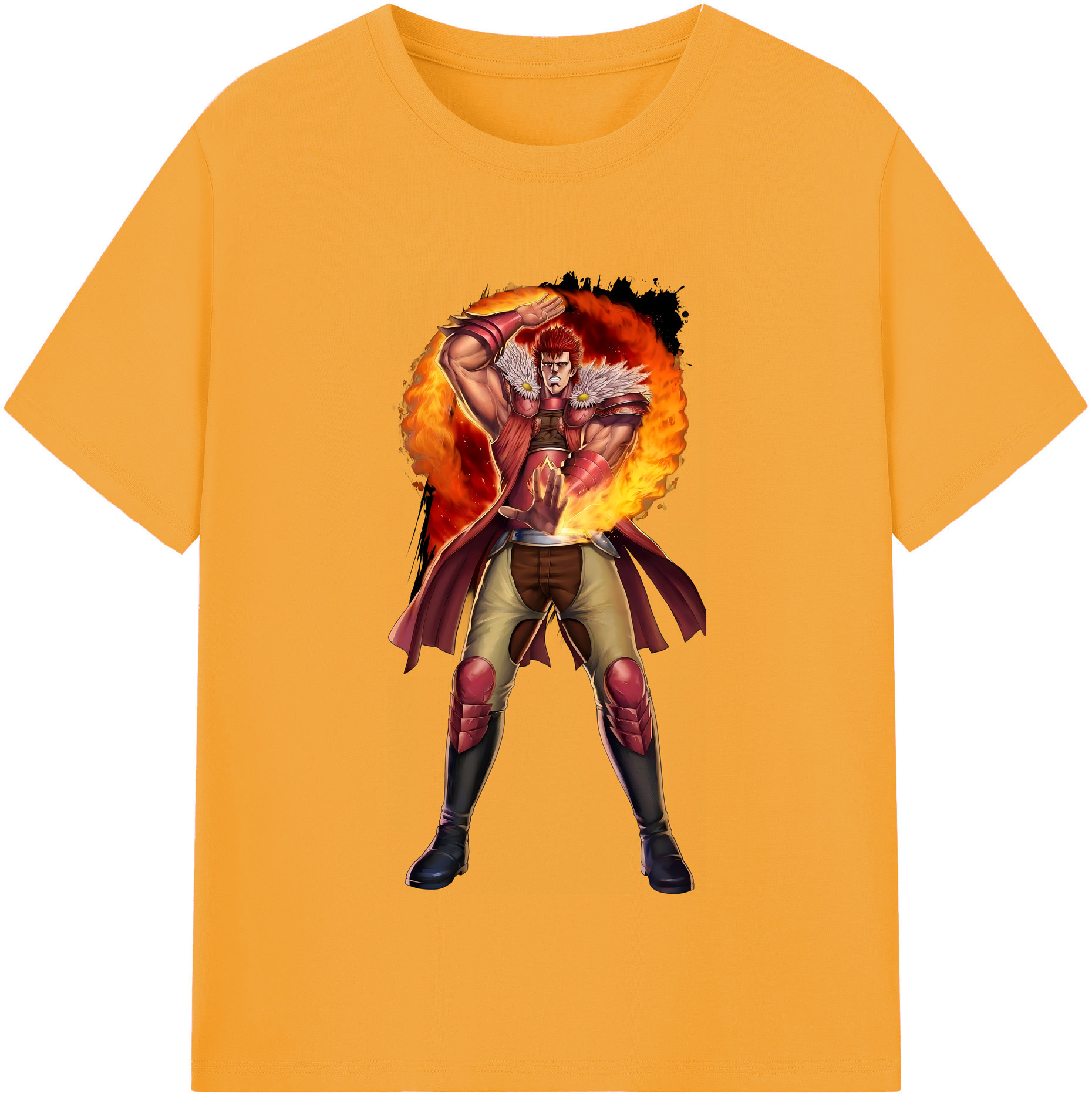 （画像用） 北斗の拳 Fist of the North Star レディースカジュアルプリントTシャツ（綿100％）