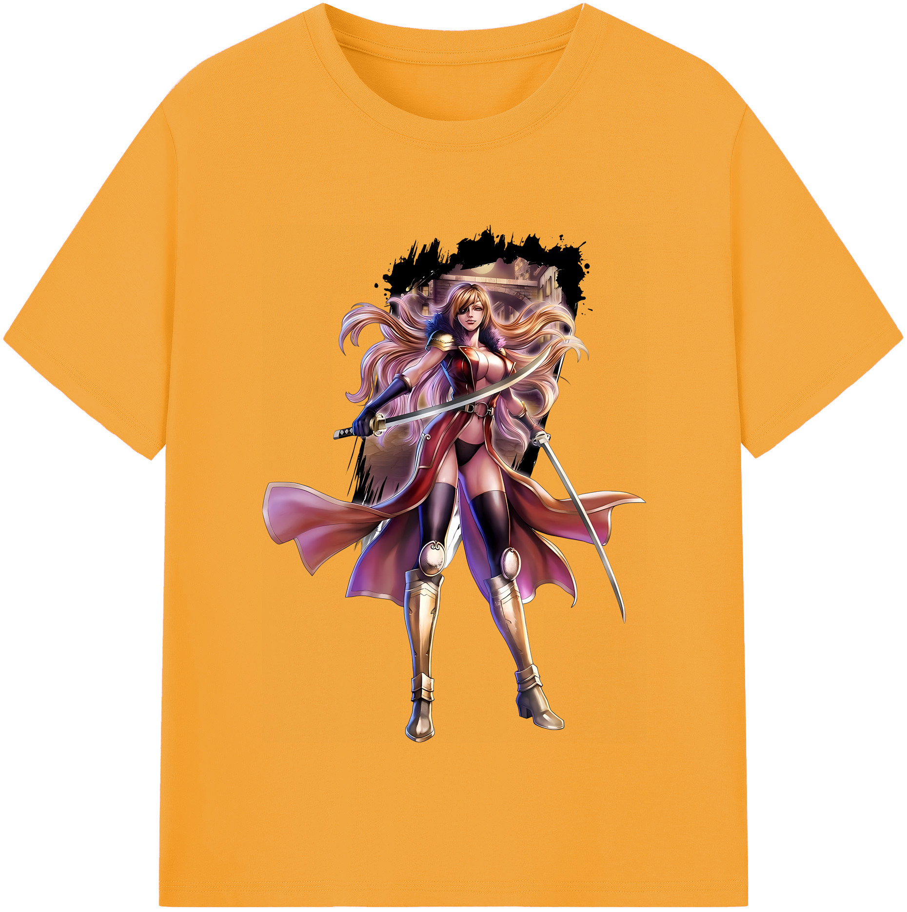（画像用） 北斗の拳 Fist of the North Star レディースカジュアルプリントTシャツ（綿100％）