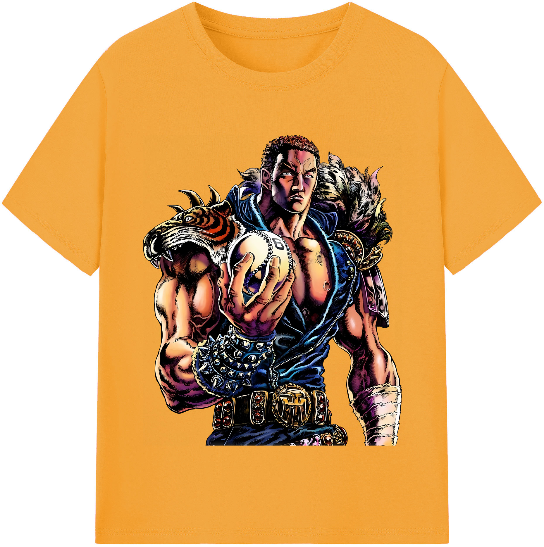 （画像用） 北斗の拳 Fist of the North Star レディースカジュアルプリントTシャツ（綿100％）