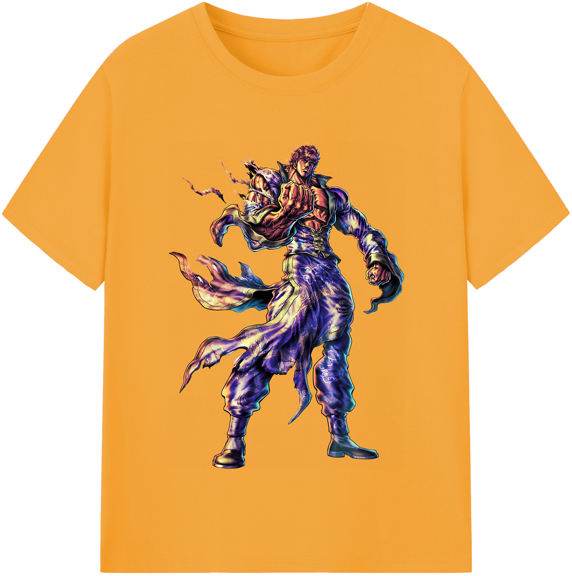 （画像用） 北斗の拳 Fist of the North Star レディースカジュアルプリントTシャツ（綿100％）