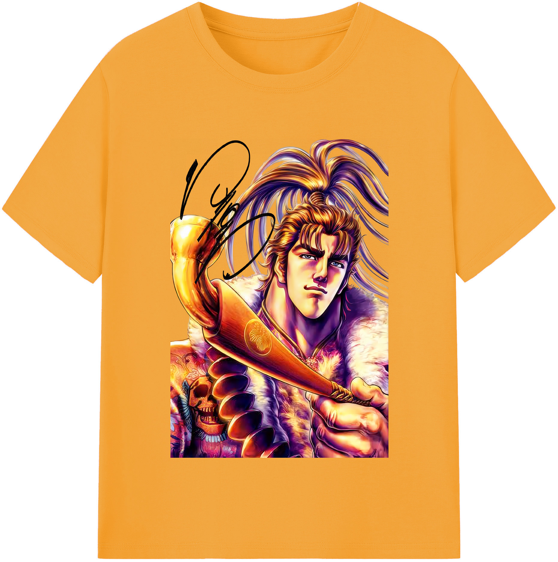 （画像用） 北斗の拳 Fist of the North Star レディースカジュアルプリントTシャツ（綿100％）