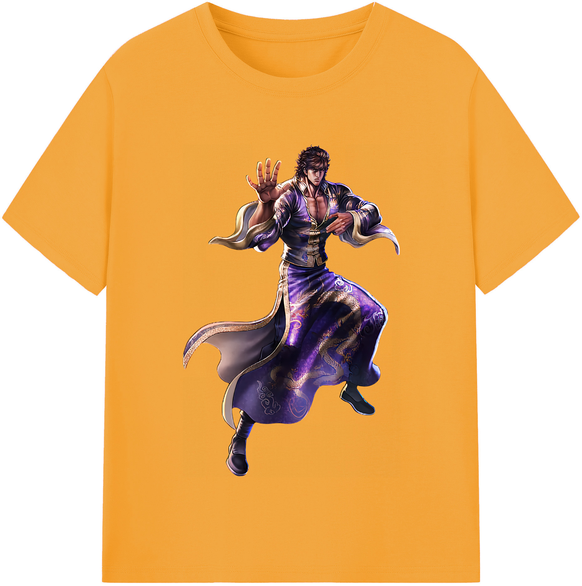 （画像用） 北斗の拳 Fist of the North Star レディースカジュアルプリントTシャツ（綿100％）