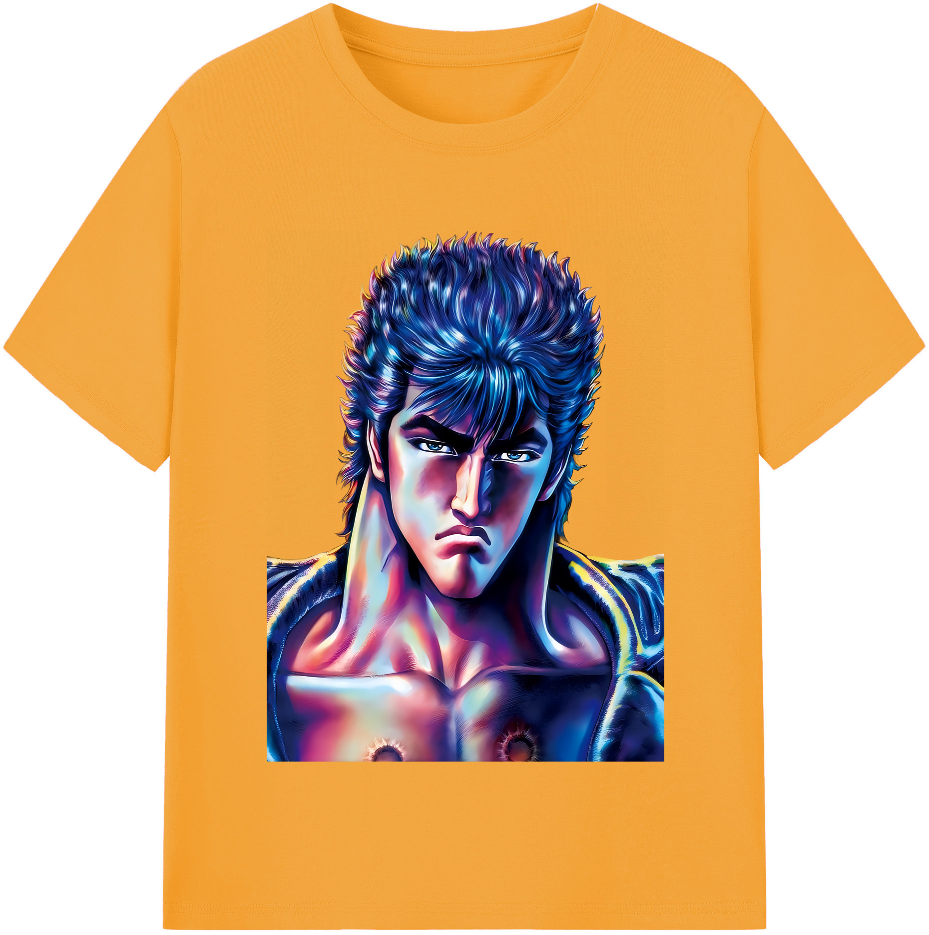 （画像用） 北斗の拳 Fist of the North Star レディースカジュアルプリントTシャツ（綿100％）