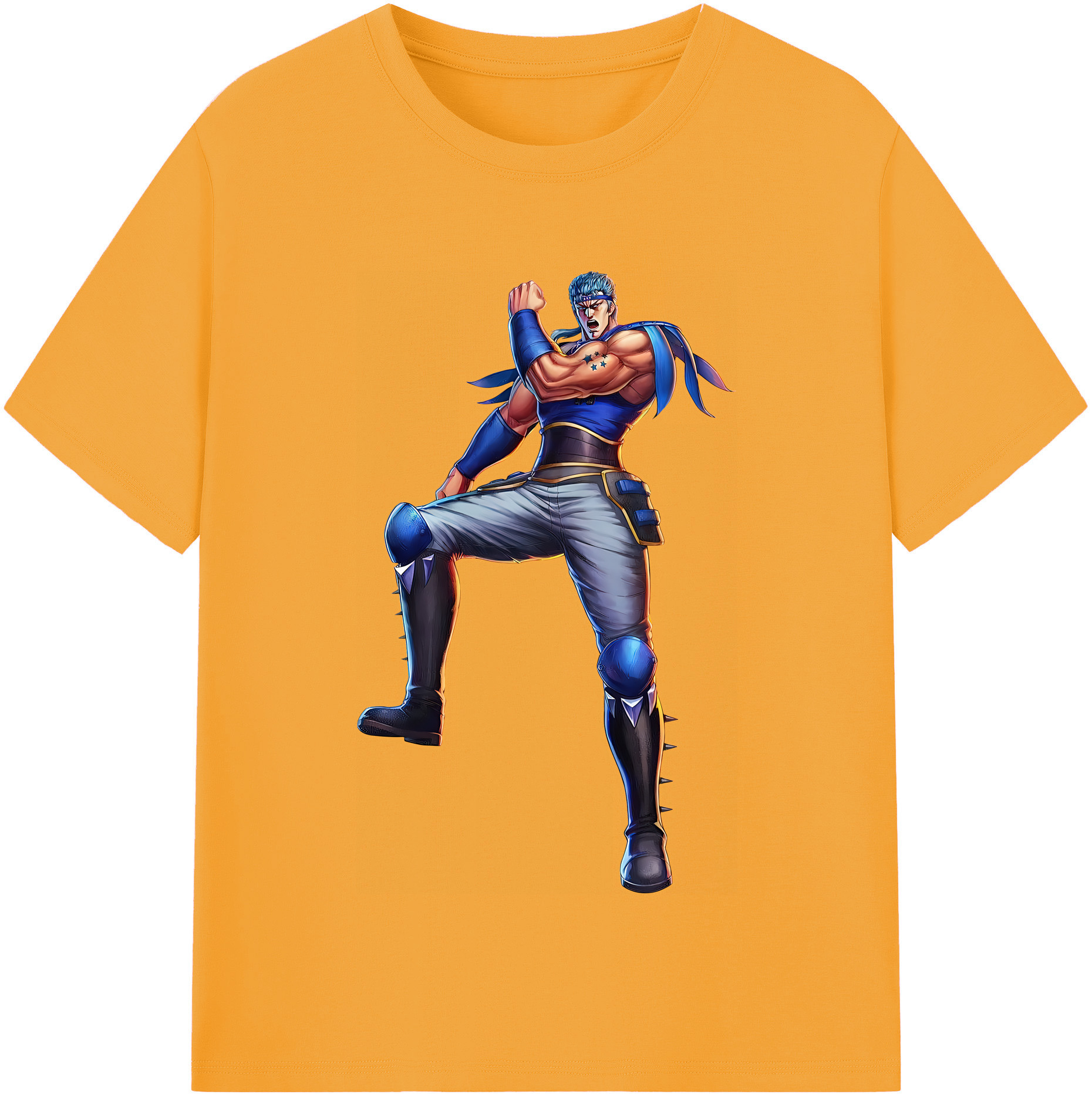 （画像用） 北斗の拳 Fist of the North Star レディースカジュアルプリントTシャツ（綿100％）