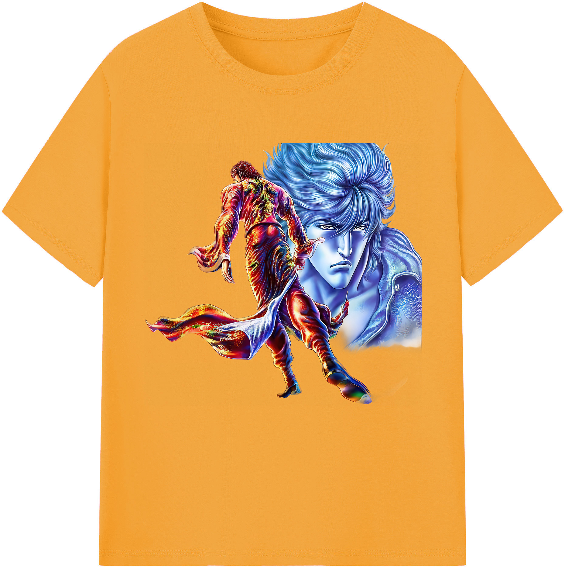 （画像用） 北斗の拳 Fist of the North Star レディースカジュアルプリントTシャツ（綿100％）