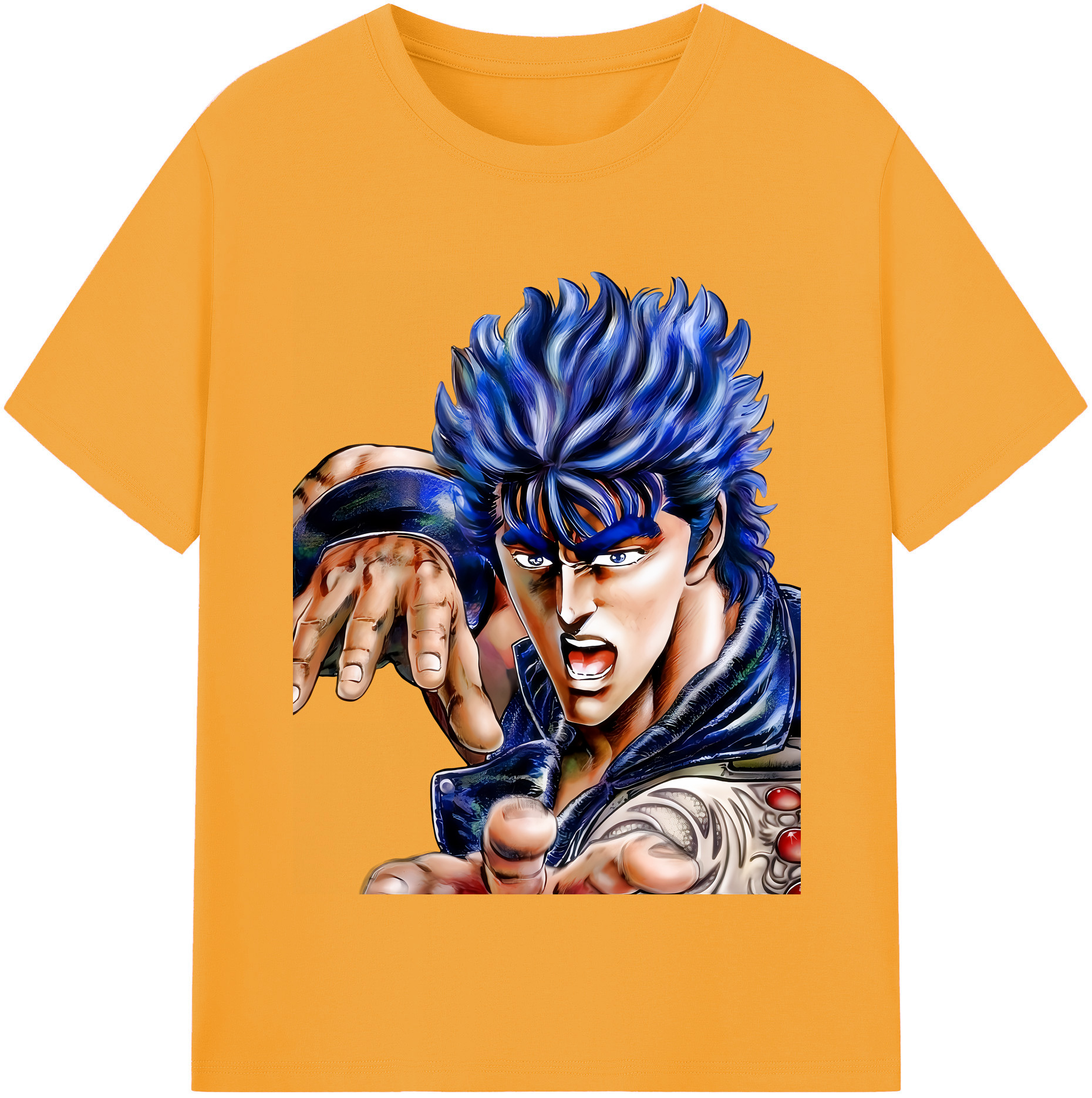 （画像用） 北斗の拳 Fist of the North Star レディースカジュアルプリントTシャツ（綿100％）
