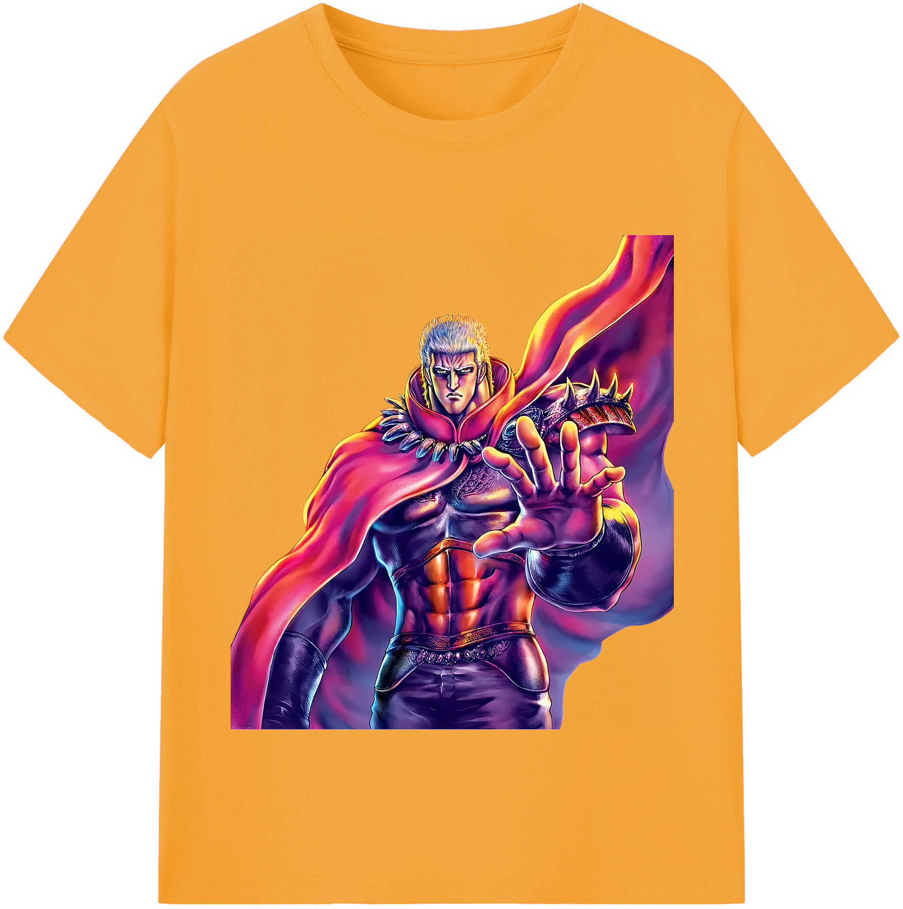 （画像用） 北斗の拳 Fist of the North Star レディースカジュアルプリントTシャツ（綿100％）