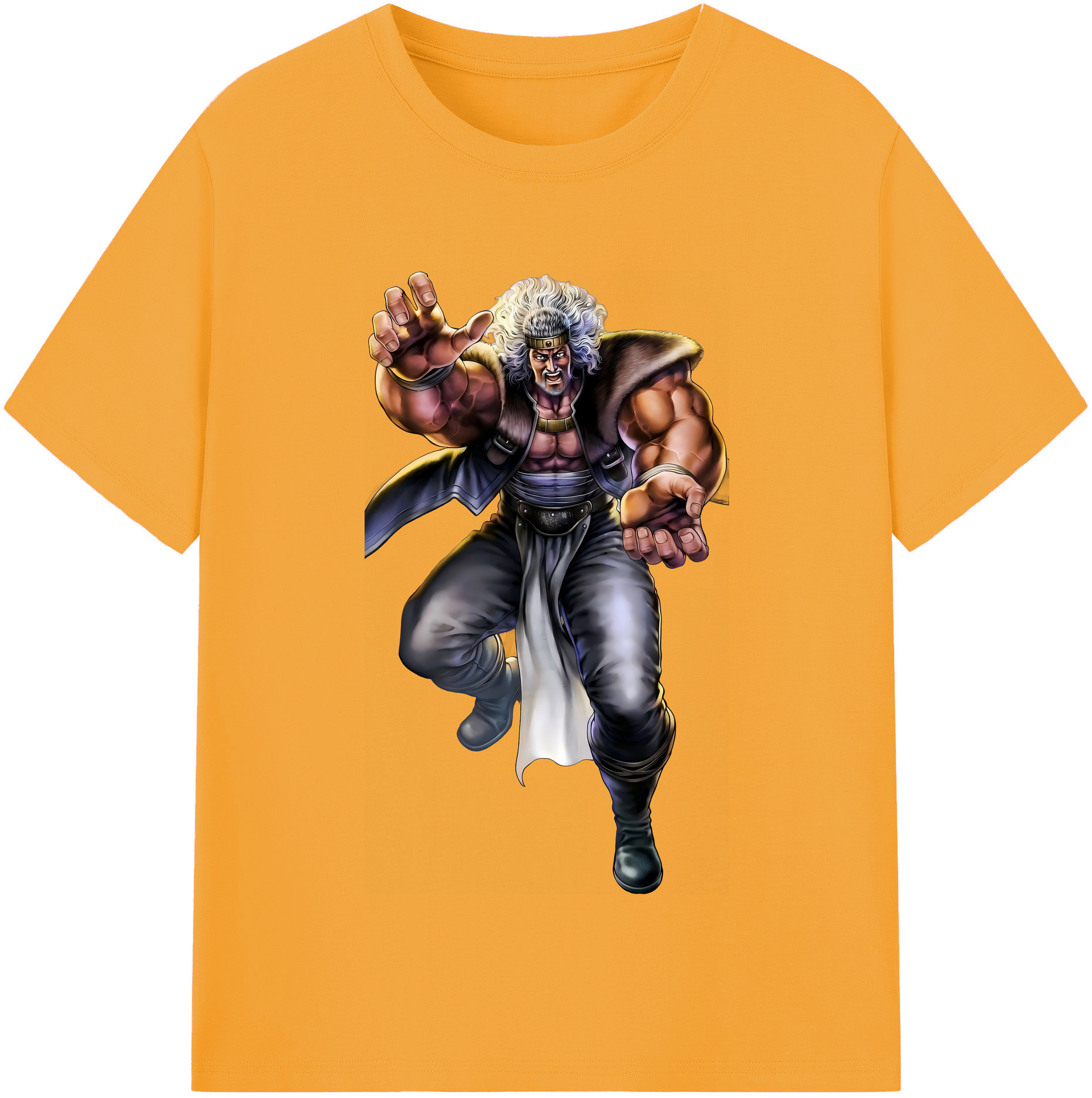 （画像用） 北斗の拳 Fist of the North Star レディースカジュアルプリントTシャツ（綿100％）