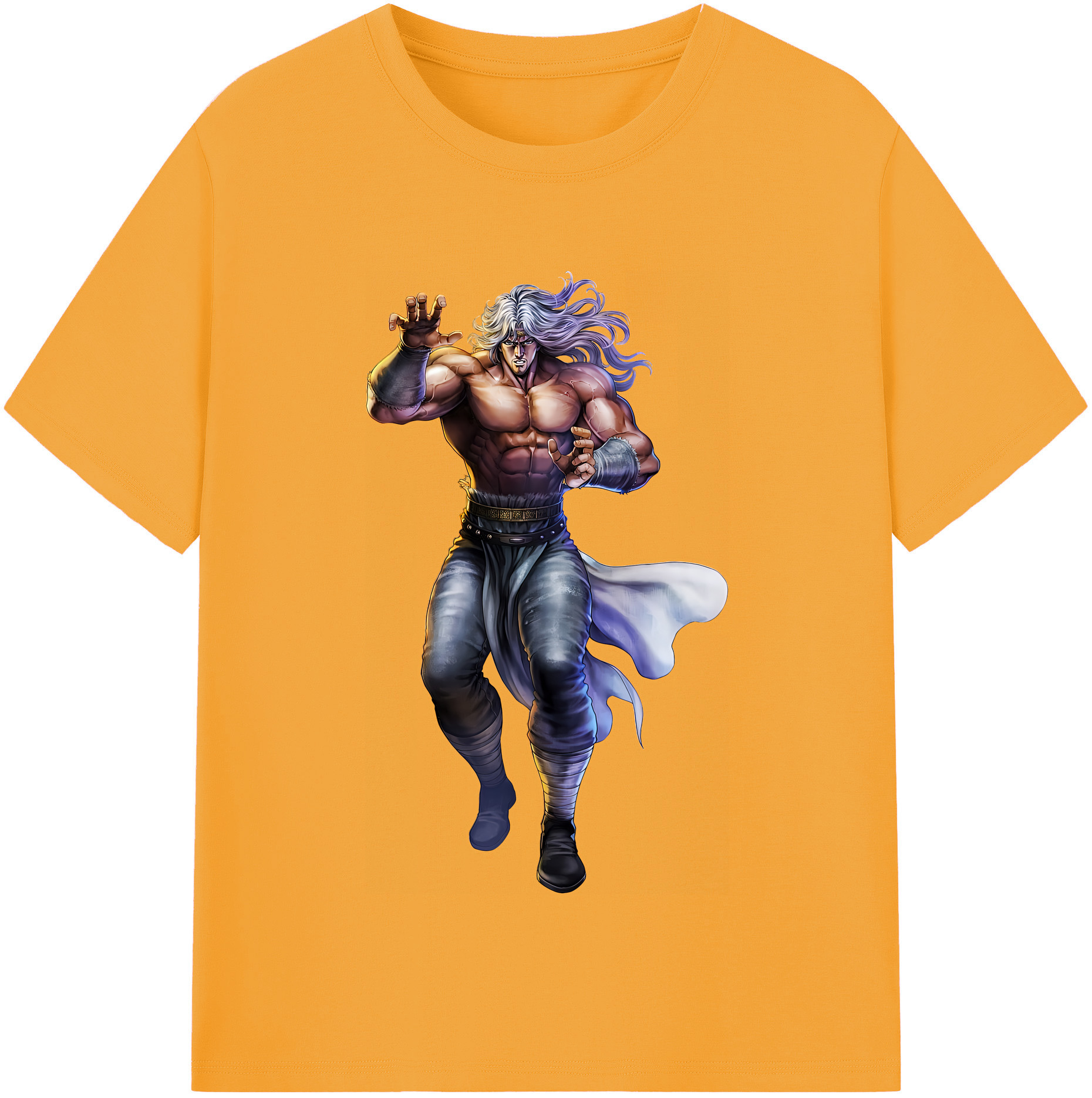 （画像用） 北斗の拳 Fist of the North Star レディースカジュアルプリントTシャツ（綿100％）