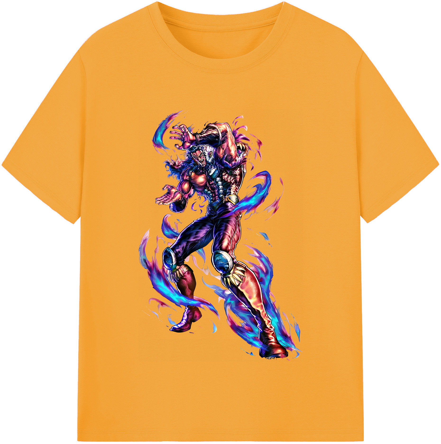 （画像用） 北斗の拳 Fist of the North Star レディースカジュアルプリントTシャツ（綿100％）