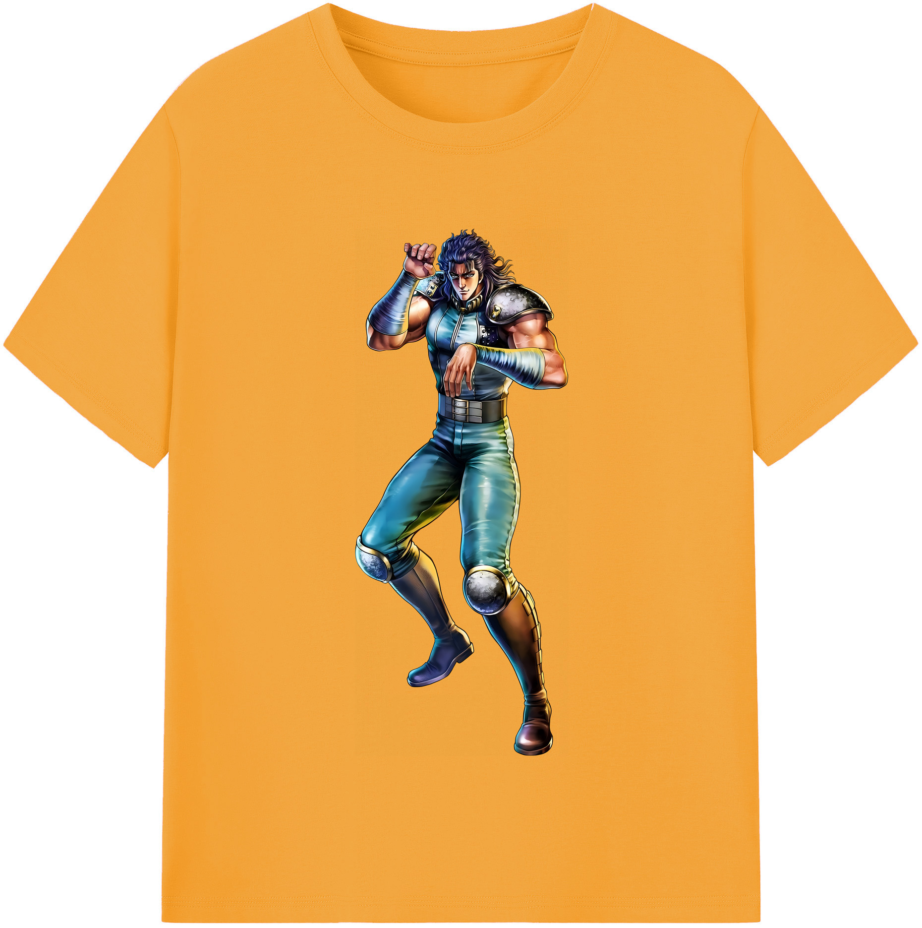 （画像用） 北斗の拳 Fist of the North Star レディースカジュアルプリントTシャツ（綿100％）