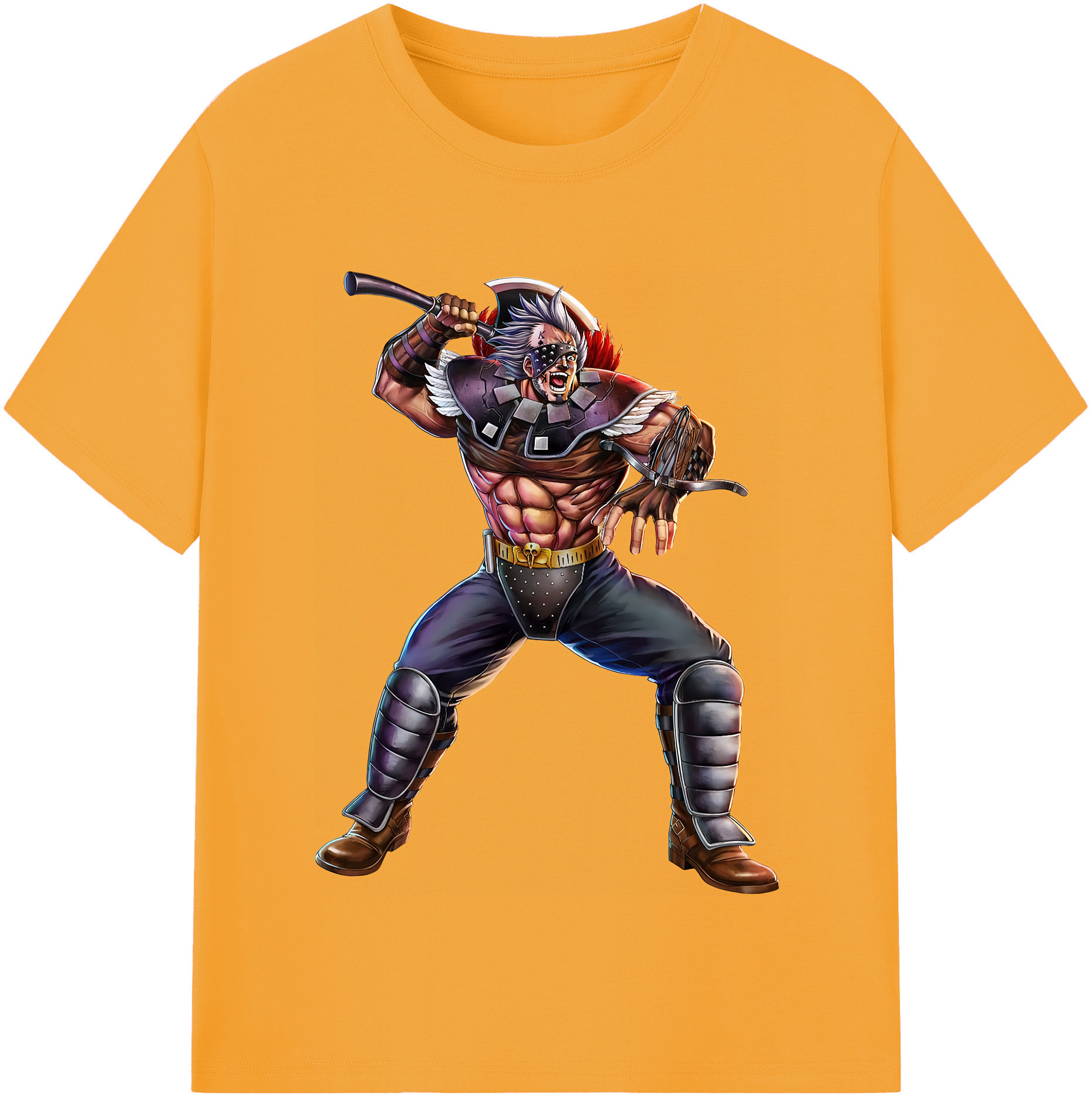 （画像用） 北斗の拳 Fist of the North Star レディースカジュアルプリントTシャツ（綿100％）