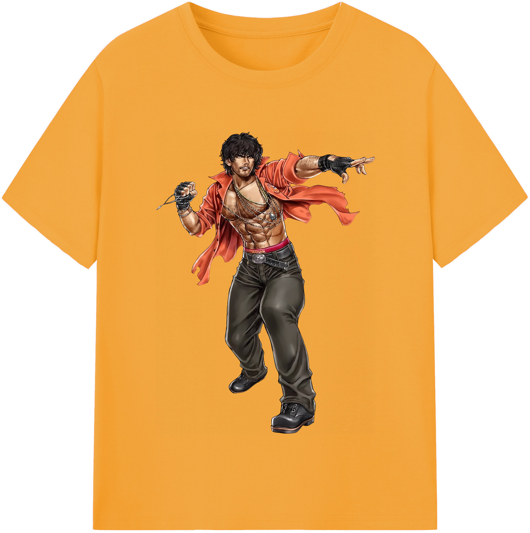 （画像用） 北斗の拳 Fist of the North Star レディースカジュアルプリントTシャツ（綿100％）