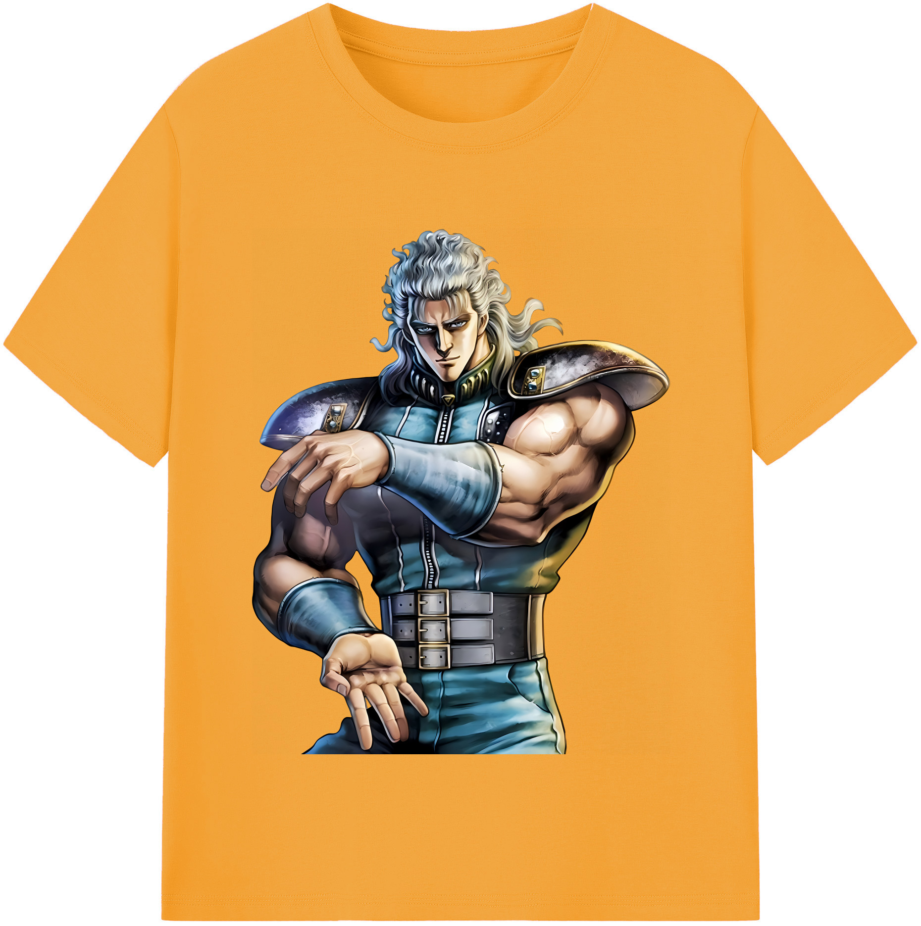 （画像用） 北斗の拳 Fist of the North Star レディースカジュアルプリントTシャツ（綿100％）