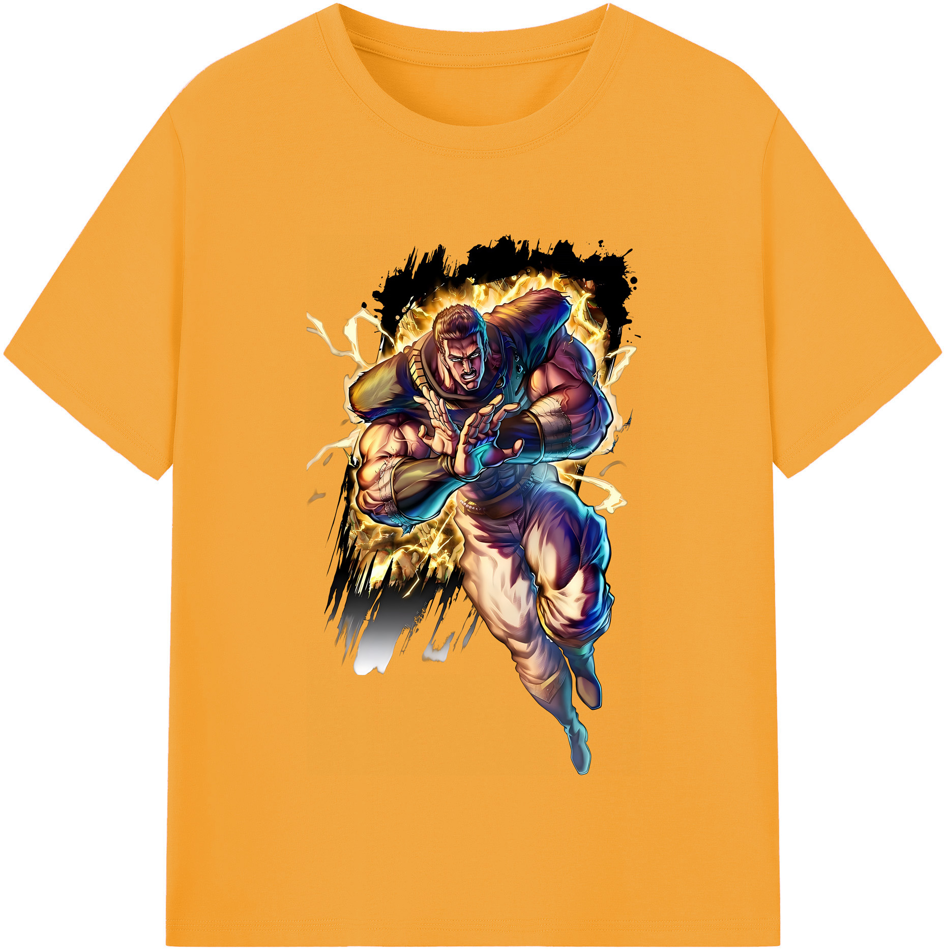 （画像用） 北斗の拳 Fist of the North Star レディースカジュアルプリントTシャツ（綿100％）