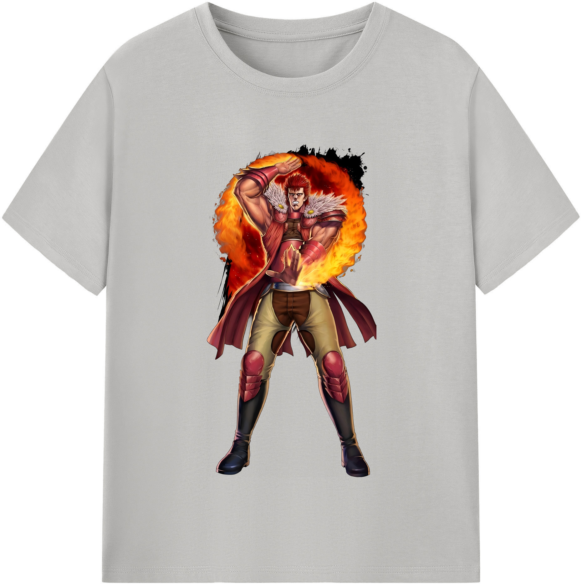 （画像用） 北斗の拳 Fist of the North Star レディースカジュアルプリントTシャツ（綿100％）