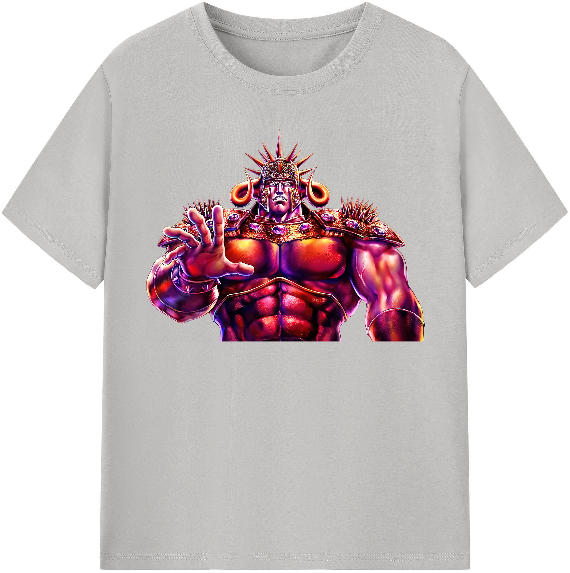 （画像用） 北斗の拳 Fist of the North Star レディースカジュアルプリントTシャツ（綿100％）