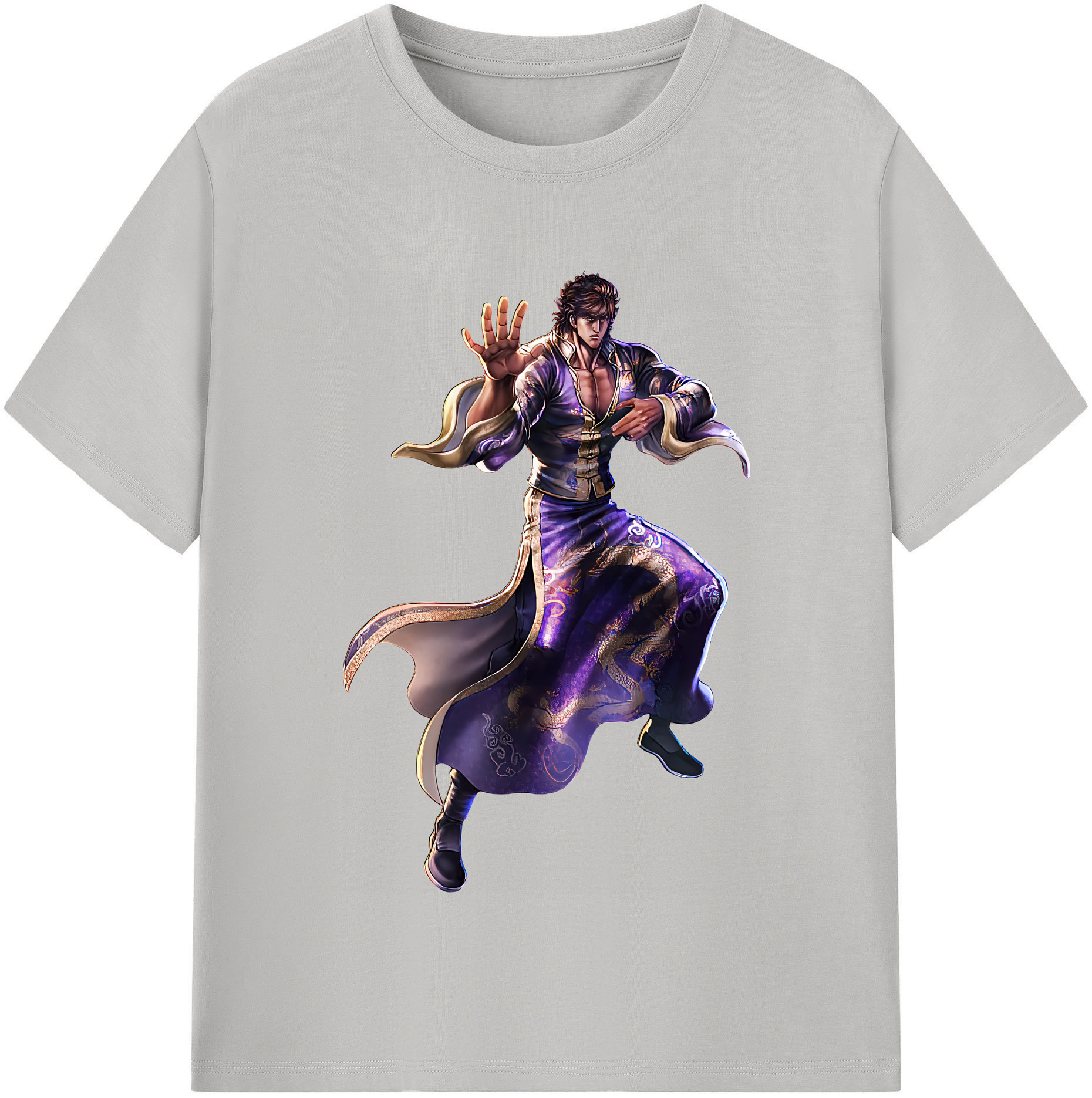 （画像用） 北斗の拳 Fist of the North Star レディースカジュアルプリントTシャツ（綿100％）