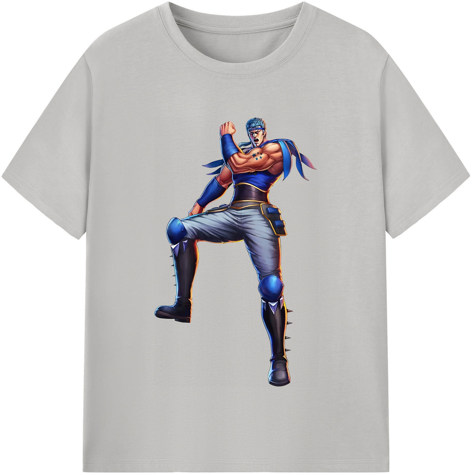 （画像用） 北斗の拳 Fist of the North Star レディースカジュアルプリントTシャツ（綿100％）