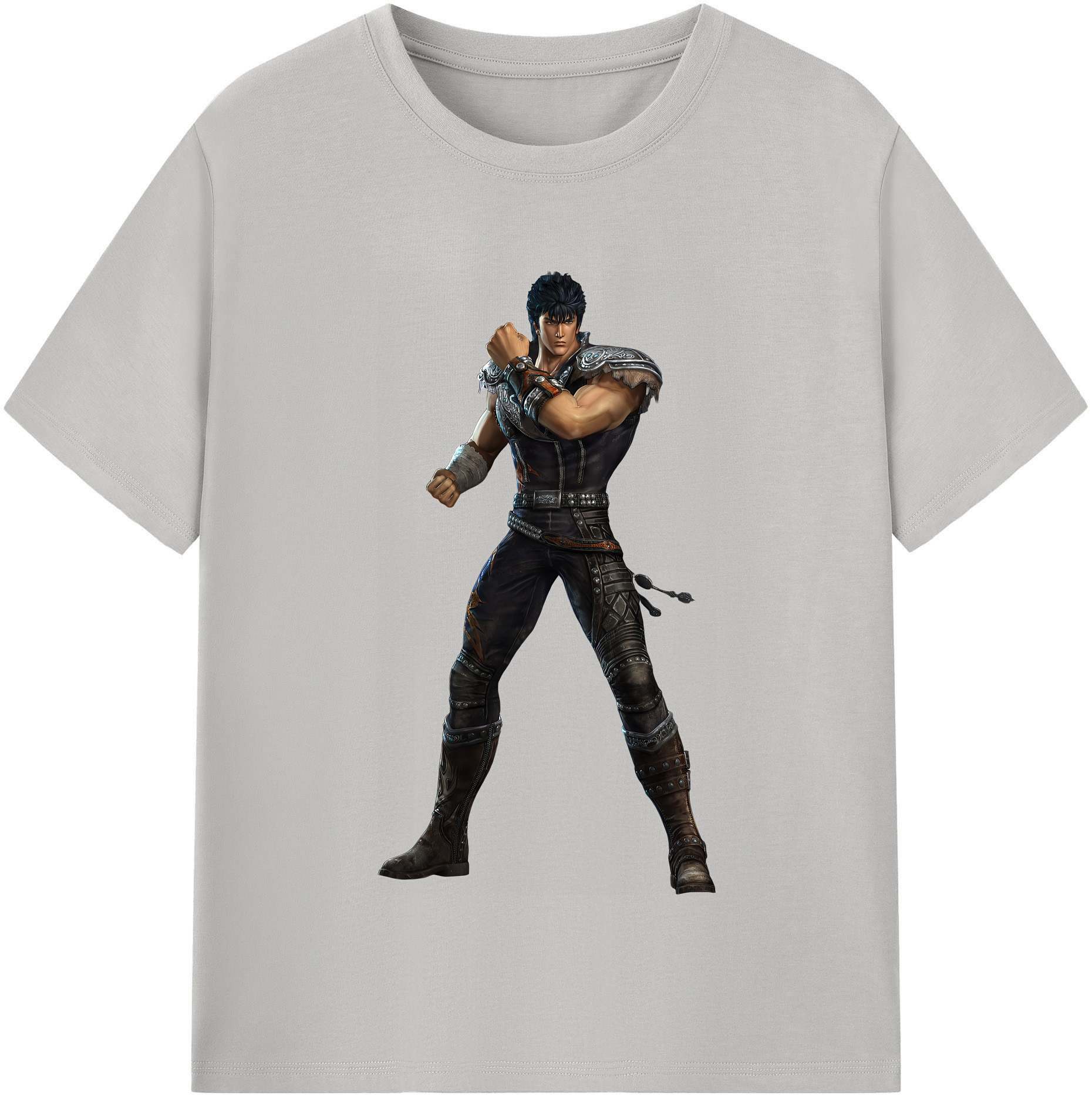 （画像用） 北斗の拳 Fist of the North Star レディースカジュアルプリントTシャツ（綿100％）