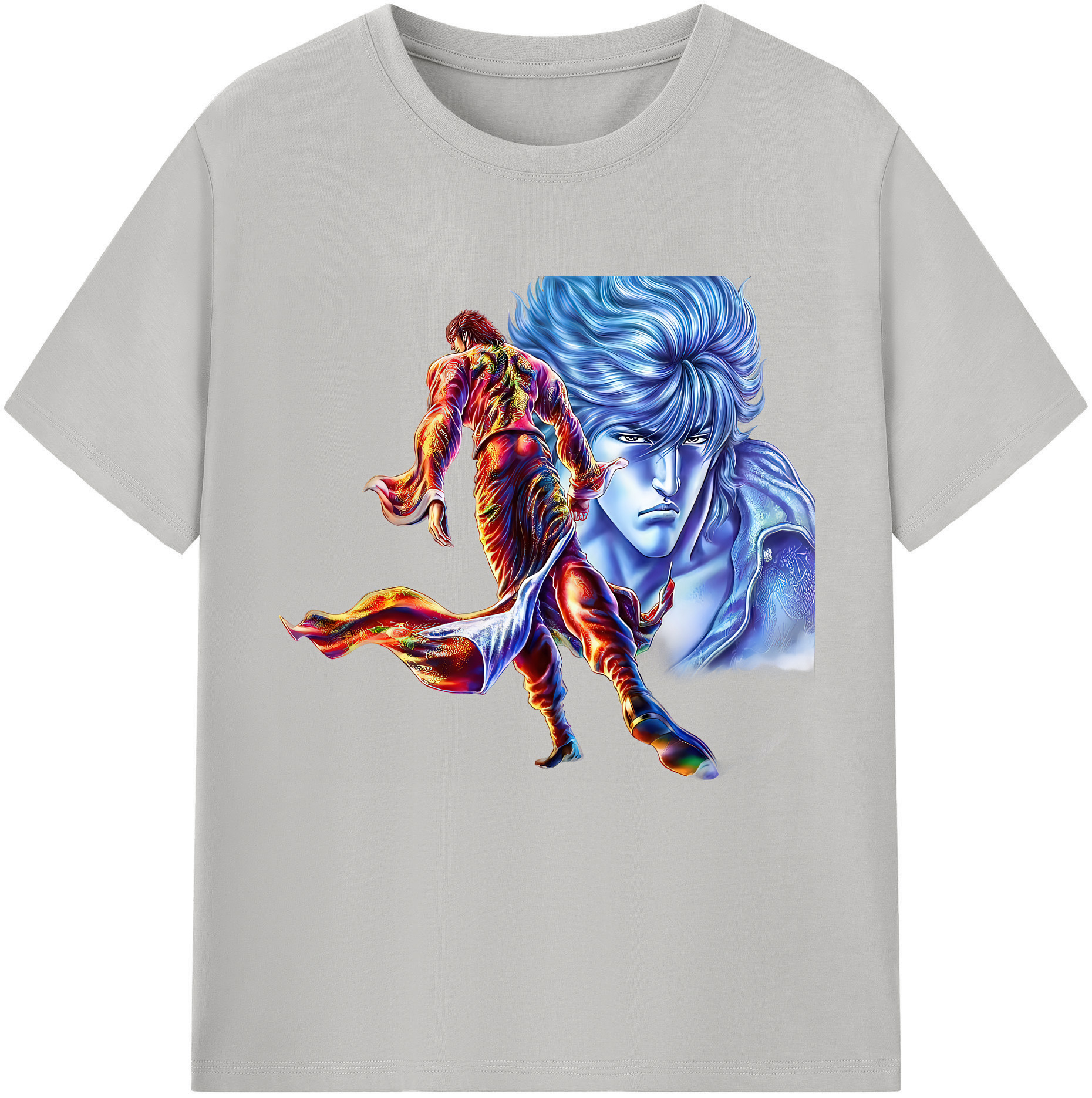 （画像用） 北斗の拳 Fist of the North Star レディースカジュアルプリントTシャツ（綿100％）