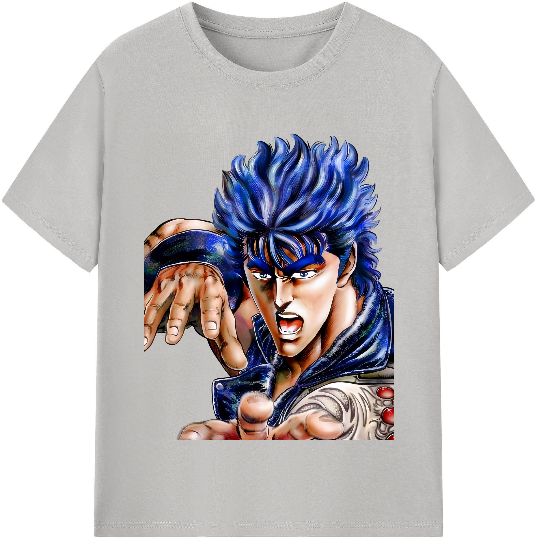 （画像用） 北斗の拳 Fist of the North Star レディースカジュアルプリントTシャツ（綿100％）