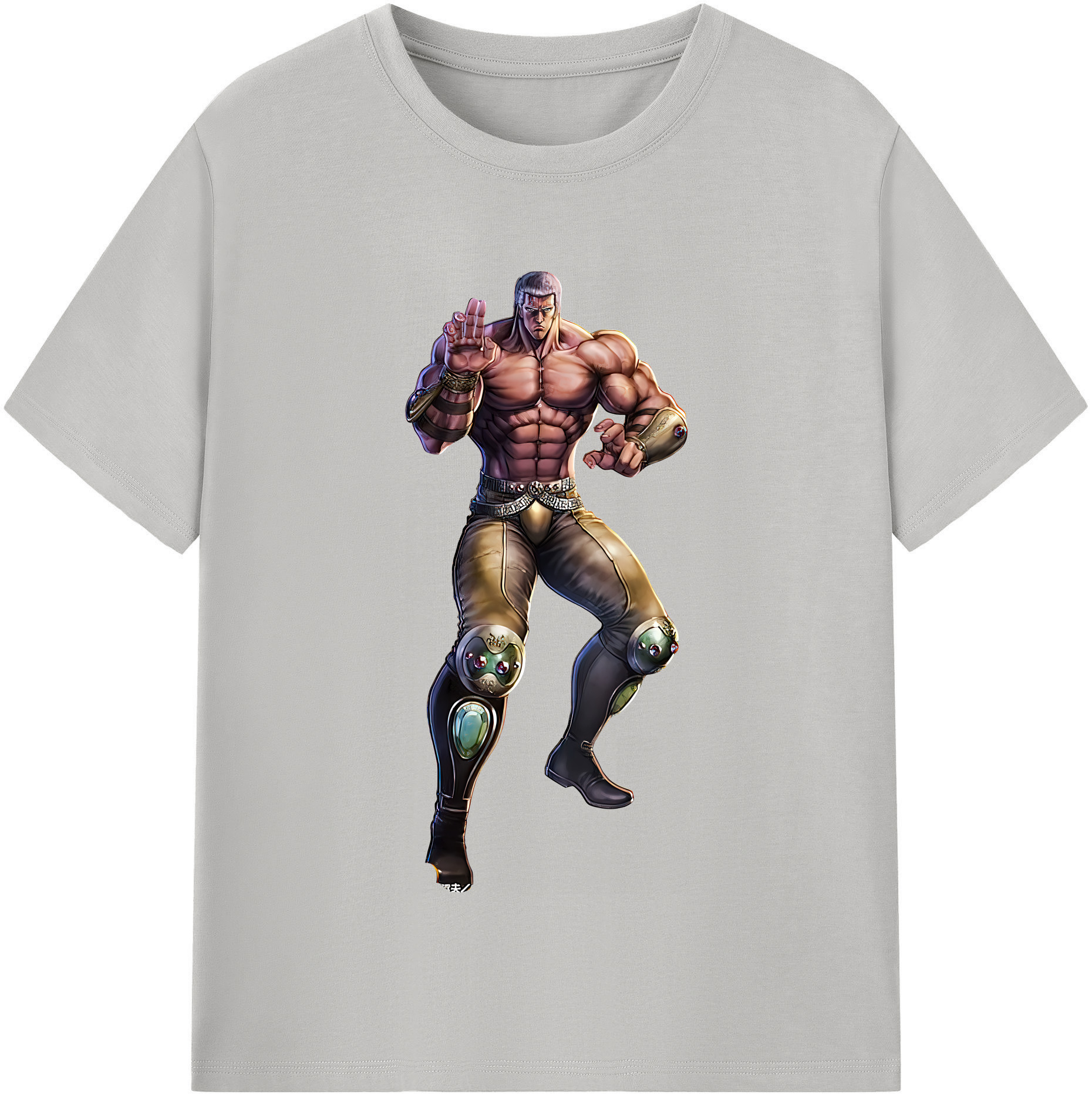 （画像用） 北斗の拳 Fist of the North Star レディースカジュアルプリントTシャツ（綿100％）