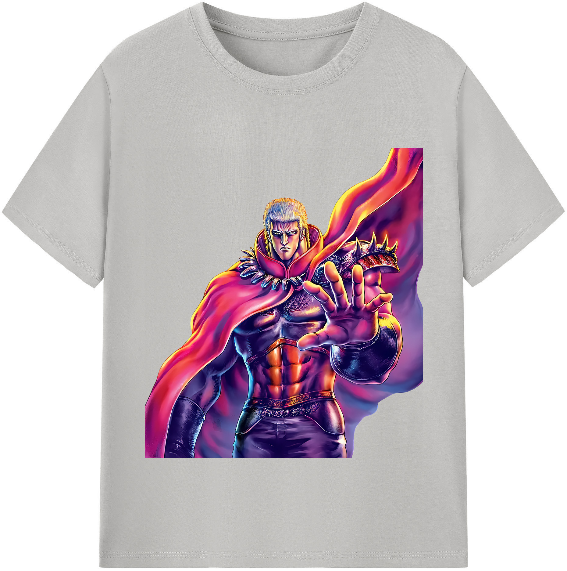 （画像用） 北斗の拳 Fist of the North Star レディースカジュアルプリントTシャツ（綿100％）