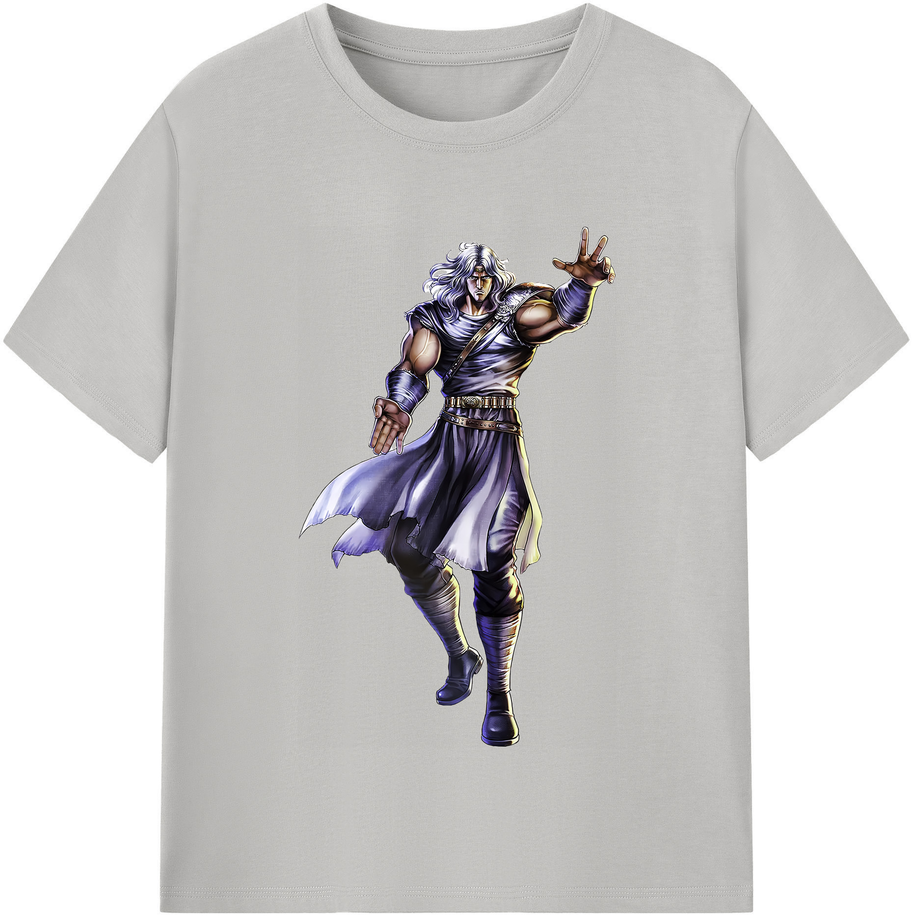 （画像用） 北斗の拳 Fist of the North Star レディースカジュアルプリントTシャツ（綿100％）