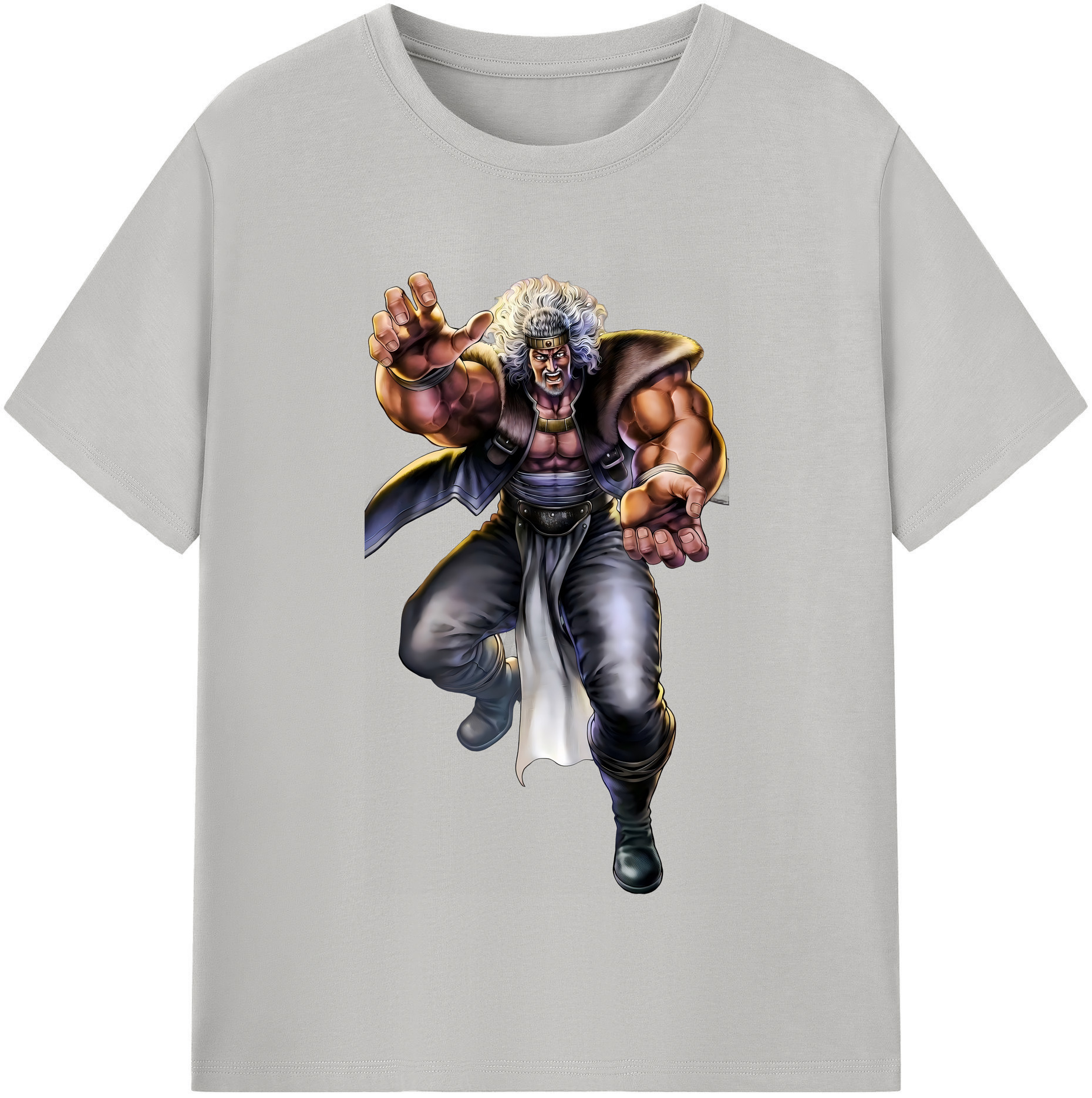 （画像用） 北斗の拳 Fist of the North Star レディースカジュアルプリントTシャツ（綿100％）