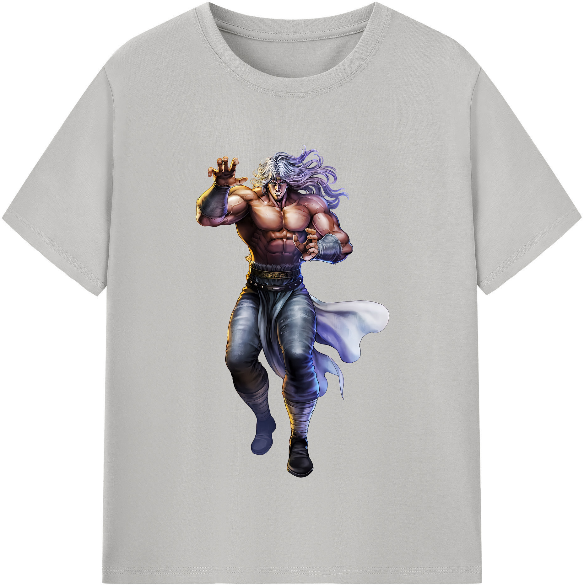 （画像用） 北斗の拳 Fist of the North Star レディースカジュアルプリントTシャツ（綿100％）