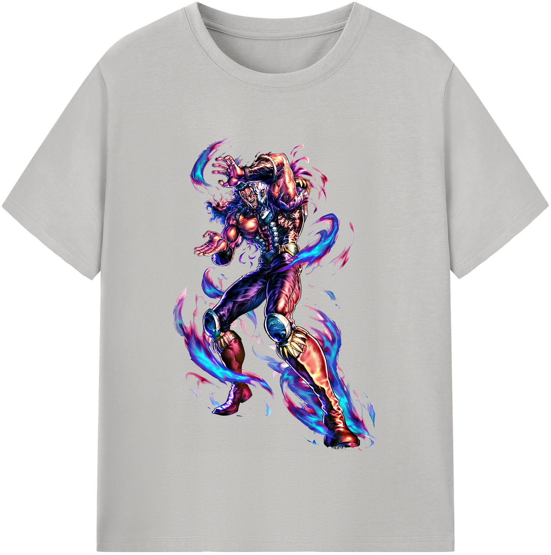 （画像用） 北斗の拳 Fist of the North Star レディースカジュアルプリントTシャツ（綿100％）