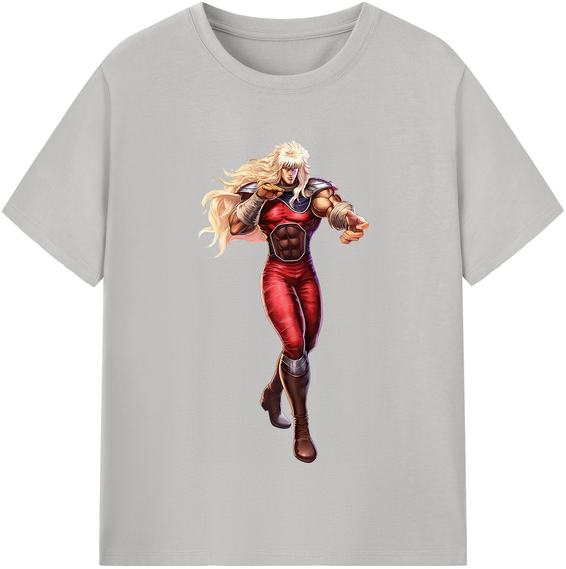 （画像用） 北斗の拳 Fist of the North Star レディースカジュアルプリントTシャツ（綿100％）