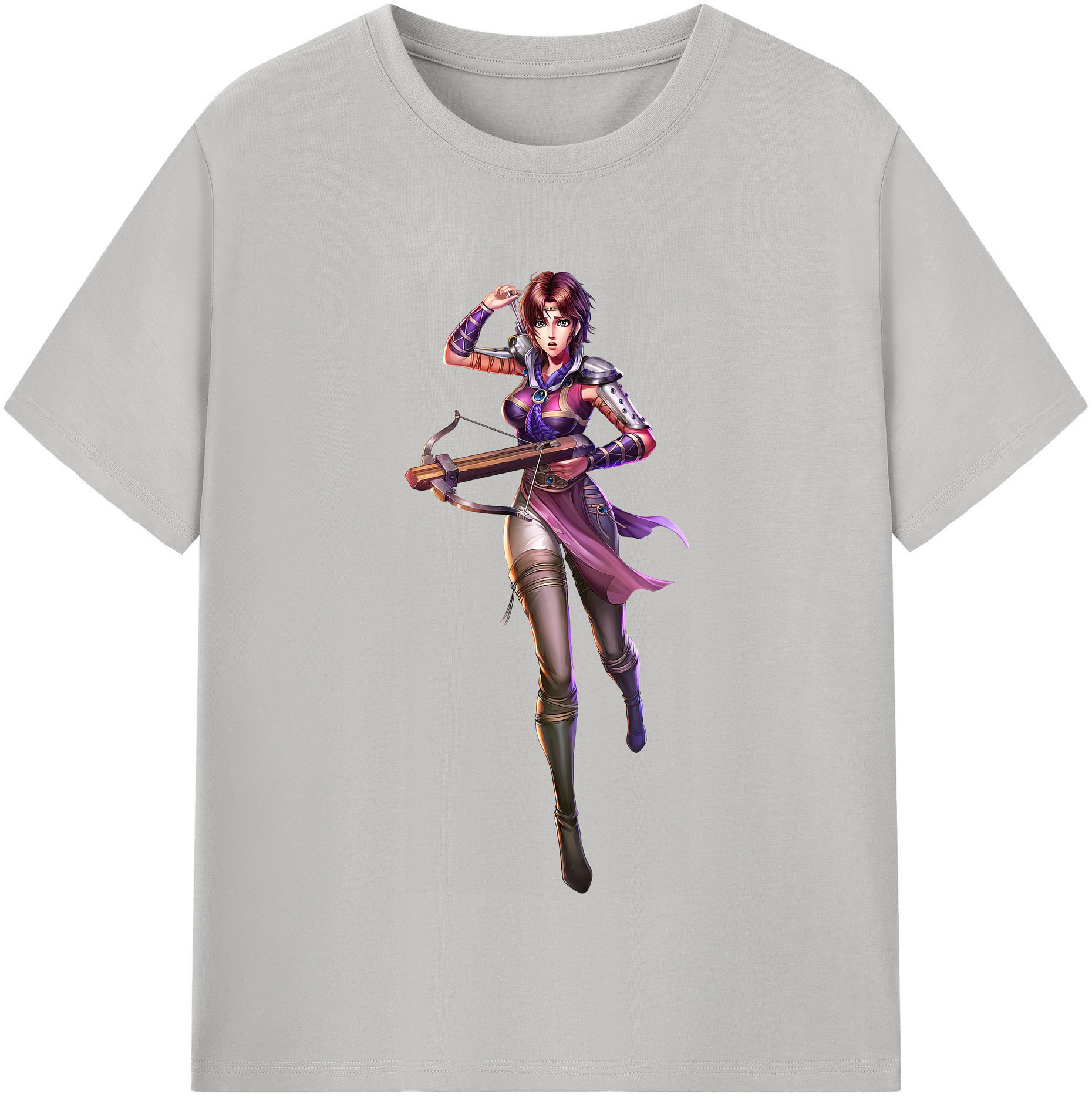 （画像用） 北斗の拳 Fist of the North Star レディースカジュアルプリントTシャツ（綿100％）