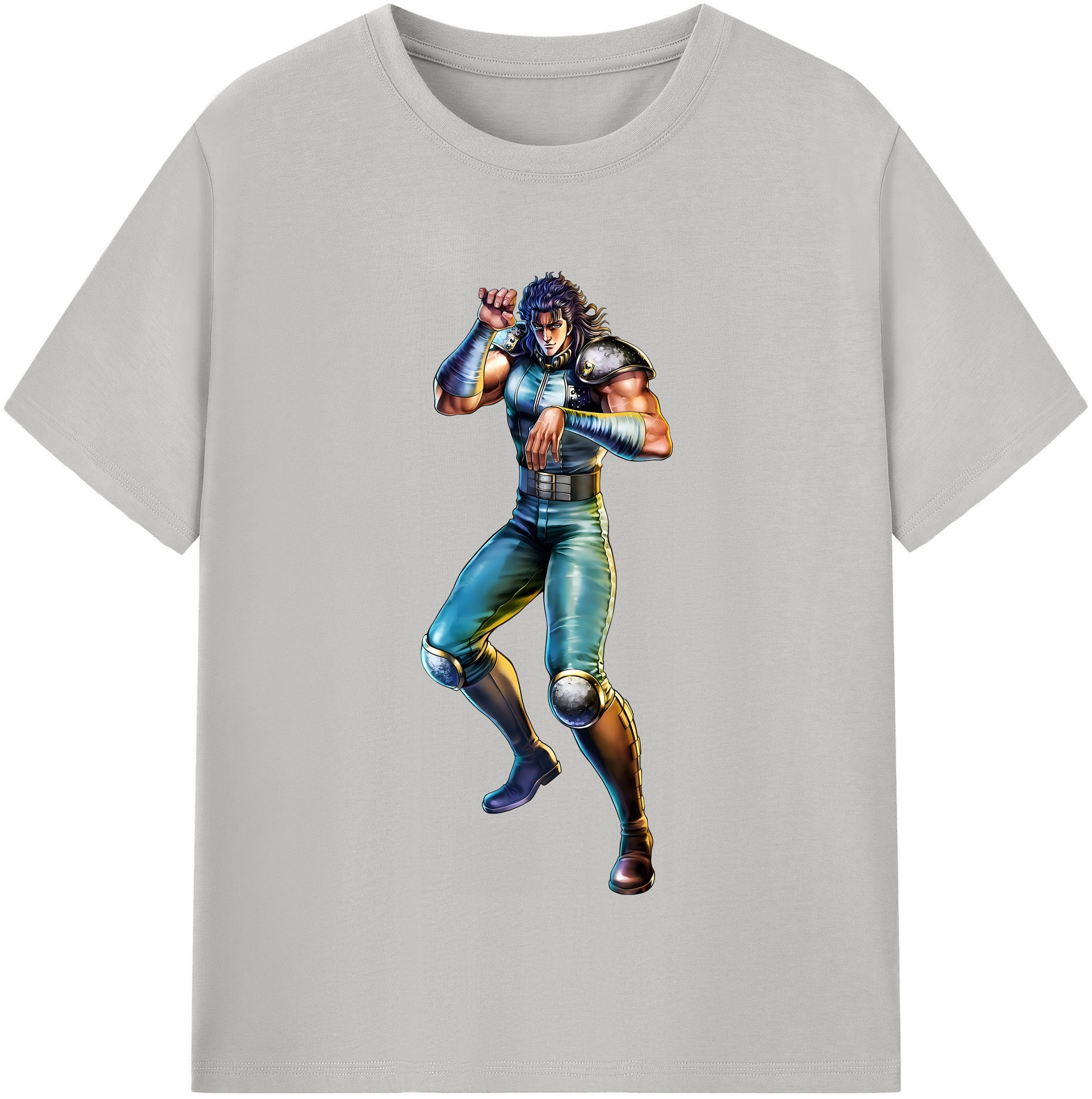 （画像用） 北斗の拳 Fist of the North Star レディースカジュアルプリントTシャツ（綿100％）