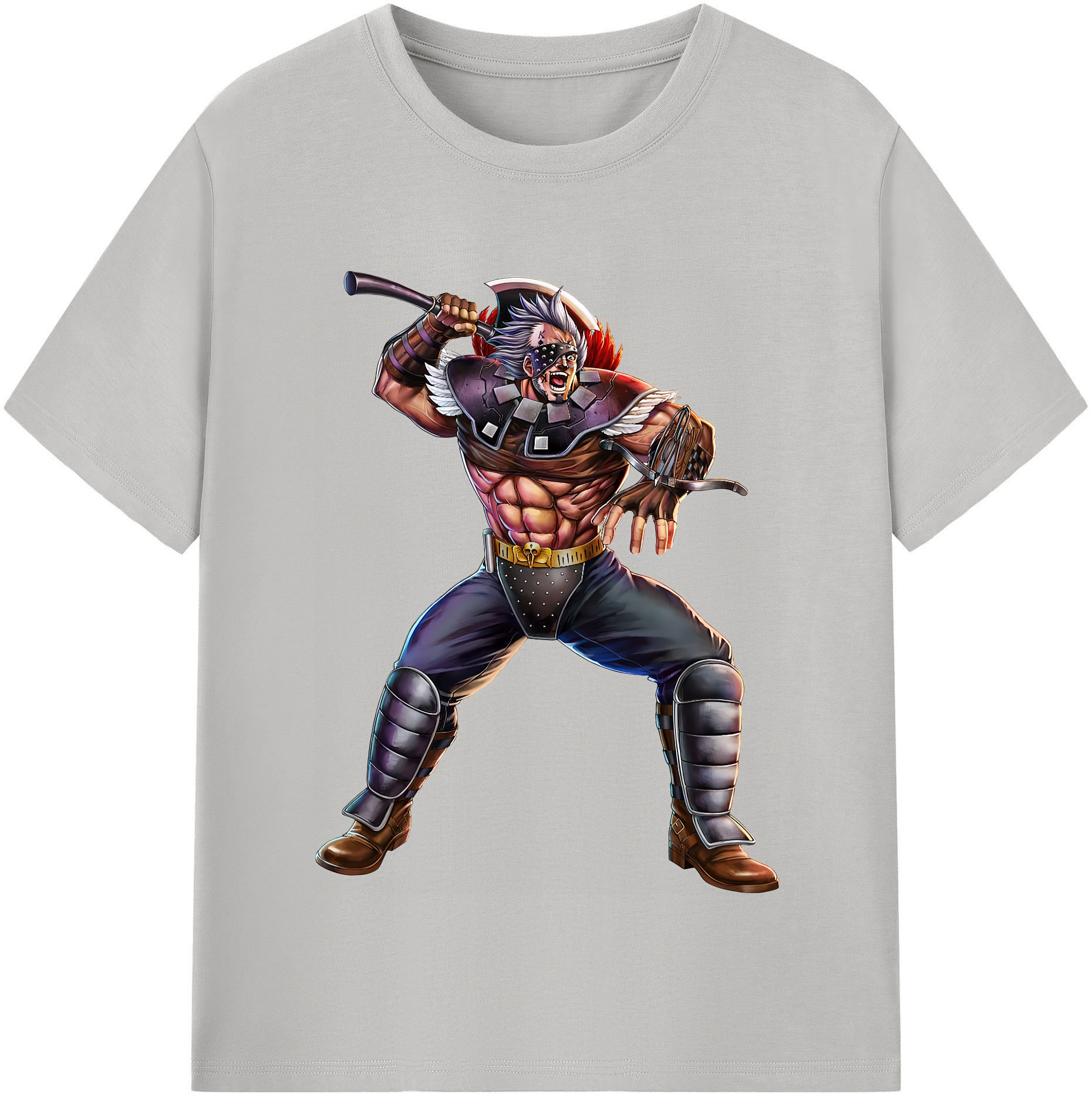 （画像用） 北斗の拳 Fist of the North Star レディースカジュアルプリントTシャツ（綿100％）