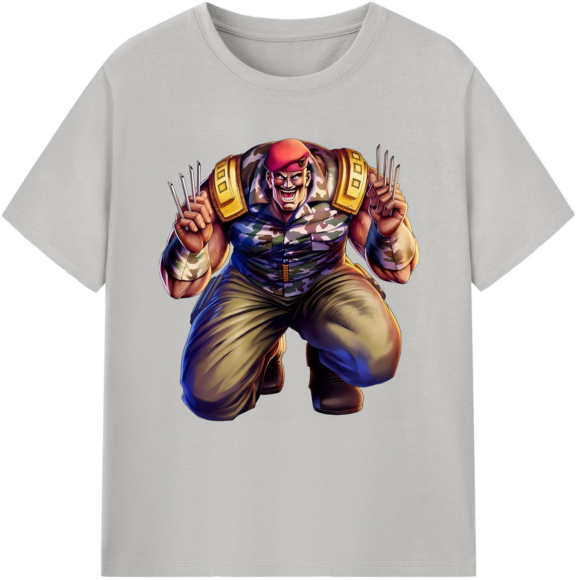 （画像用） 北斗の拳 Fist of the North Star レディースカジュアルプリントTシャツ（綿100％）